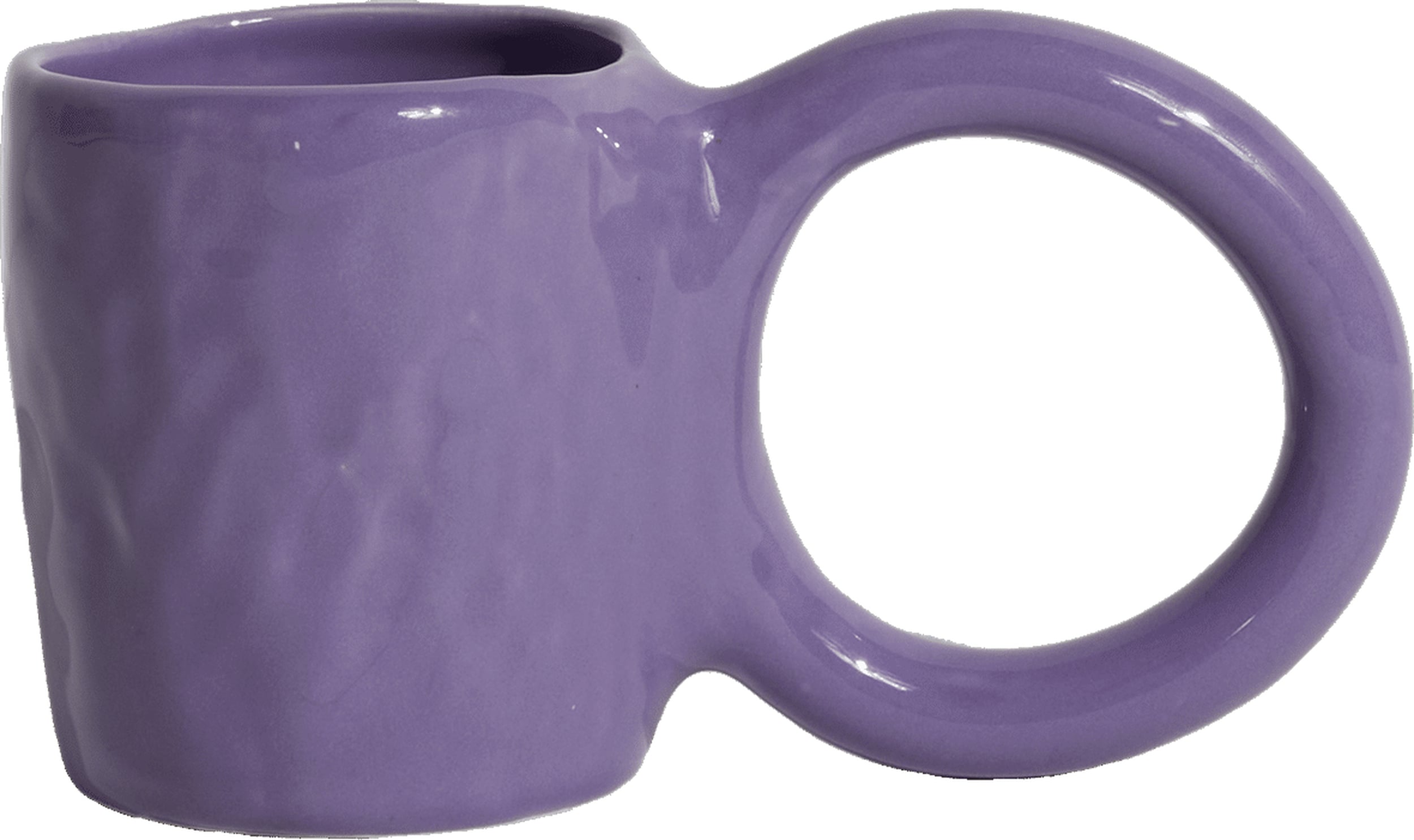 Kubek Donut 9 cm fioletowy