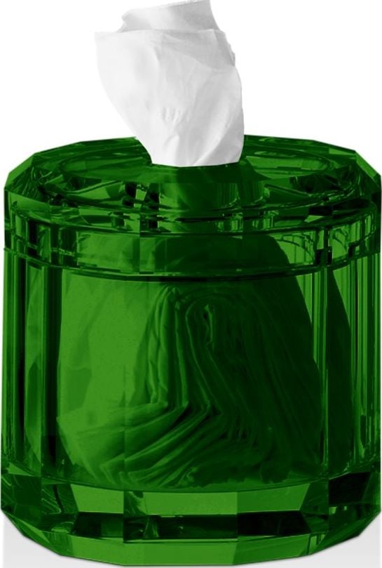 Pojemnik na chusteczki Kristall zielony