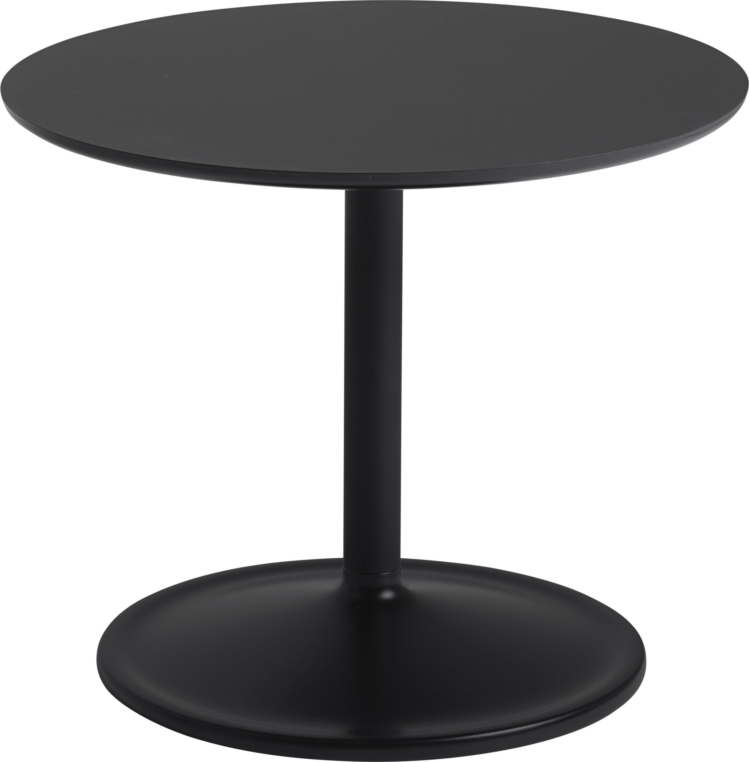 Stolik boczny Soft 48 x 40 cm czarny laminowany