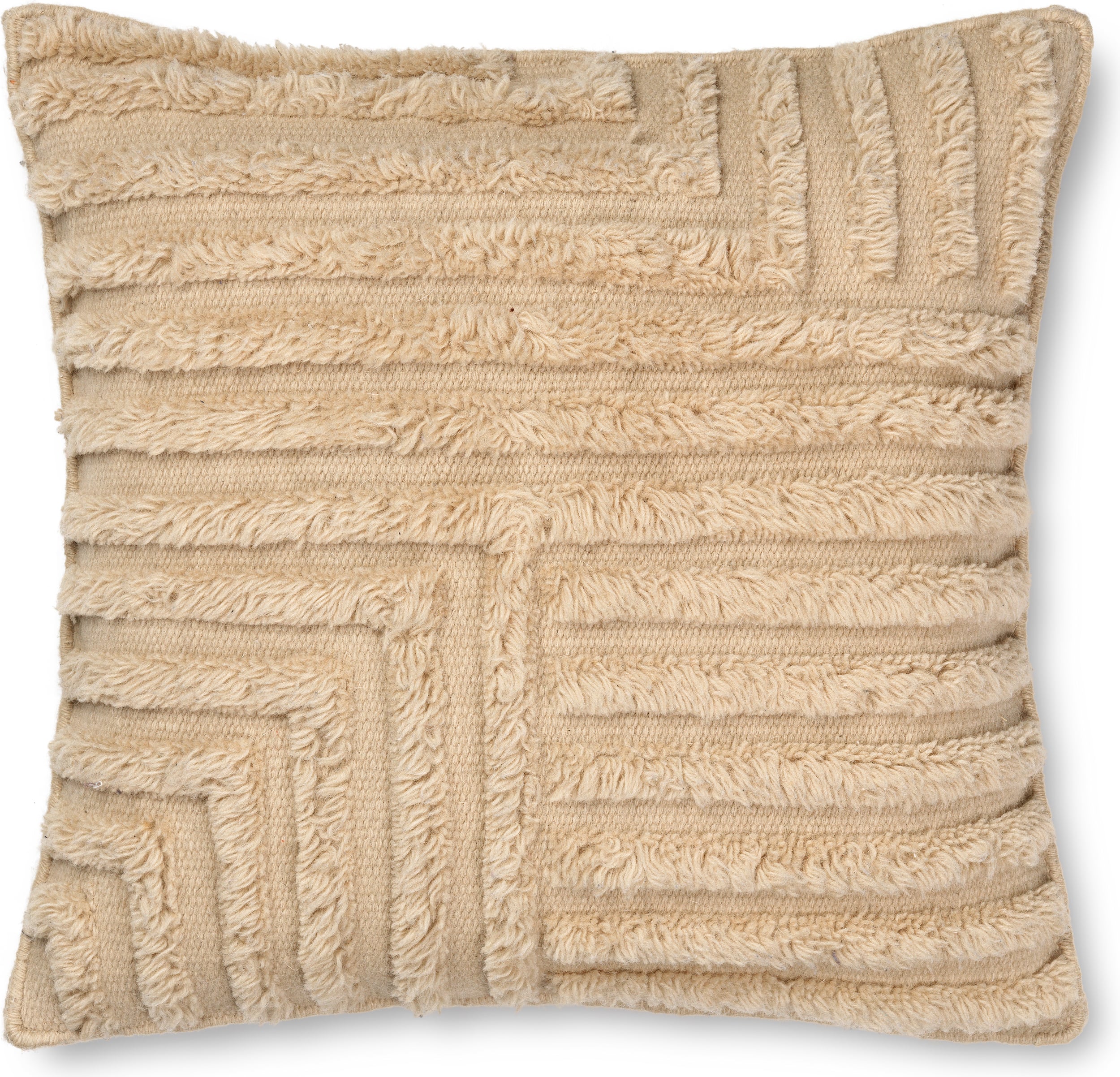 Poduszka dekoracyjna Crease Wool 50 x 50 cm wełniana