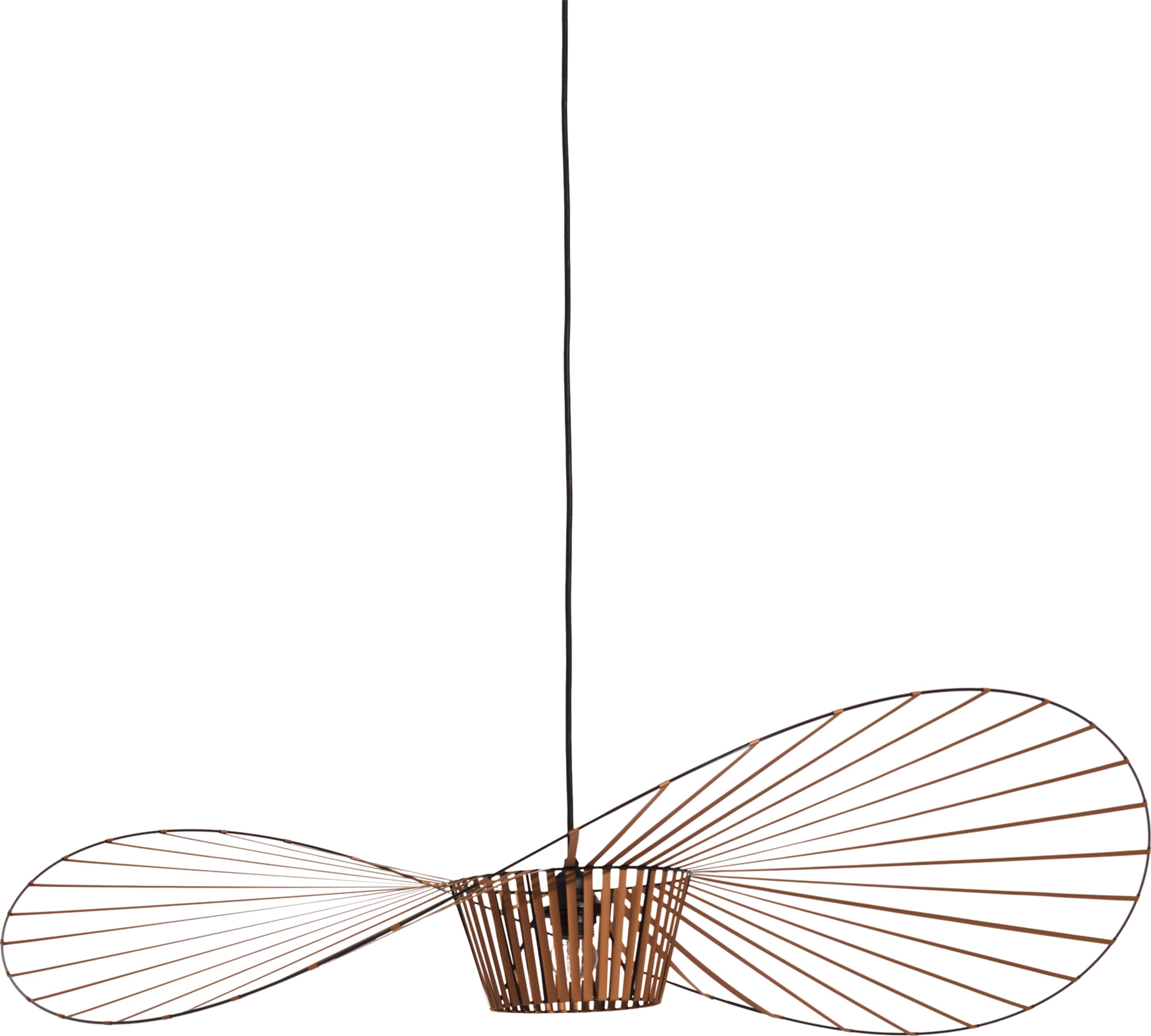 Lampa wisząca Vertigo 110 cm miedziana kabel 10m