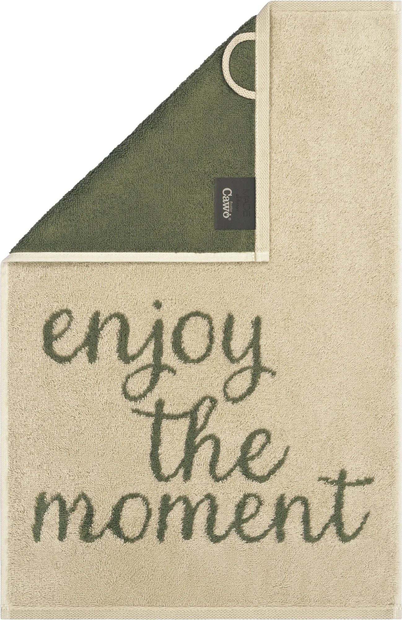 Ręcznik Postcards Enjoy The Moment 30 x 50 cm beżowy