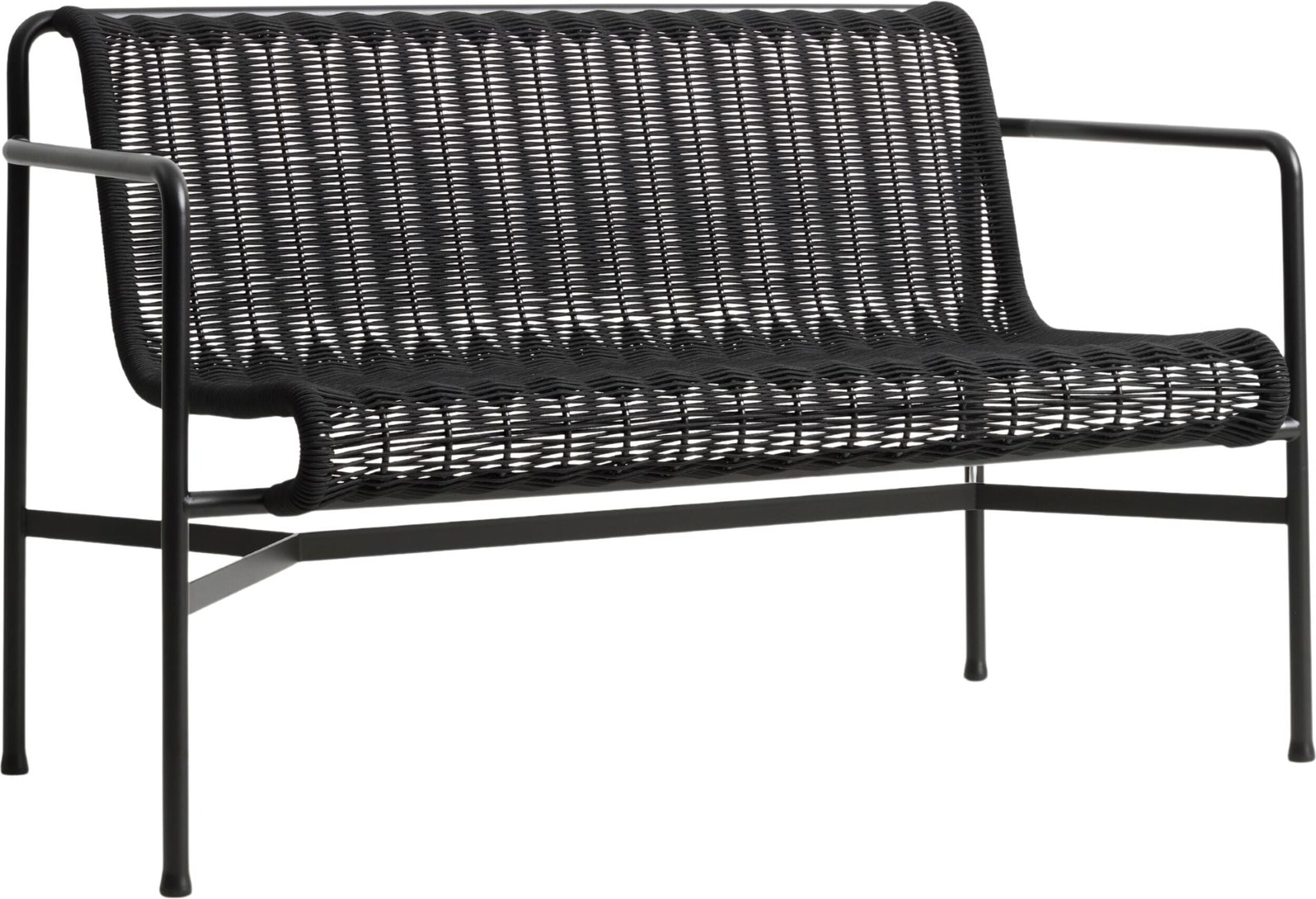 Ławka ogrodowa Palissade Cord 128 cm antracytowa