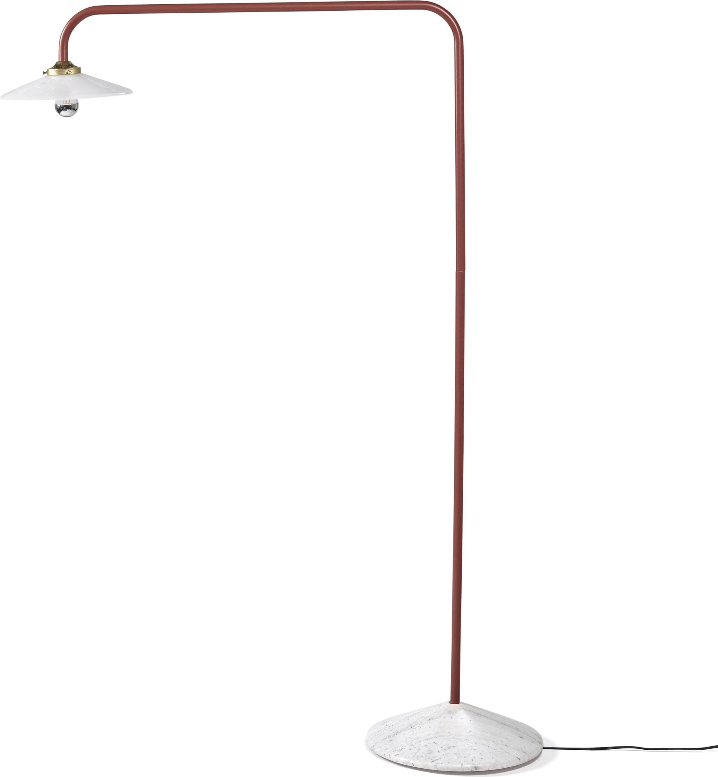 Lampa stojąca Marble No1 141 cm bordowa