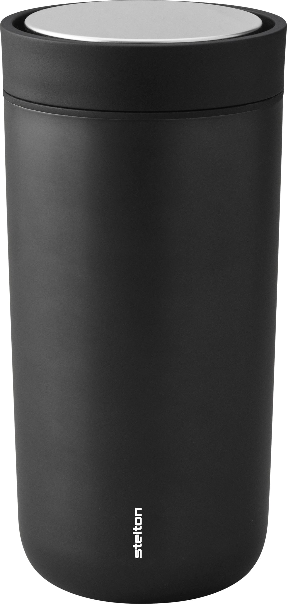 Kubek termiczny To-Go Click 400 ml metaliczny czarny z podwójnej stali