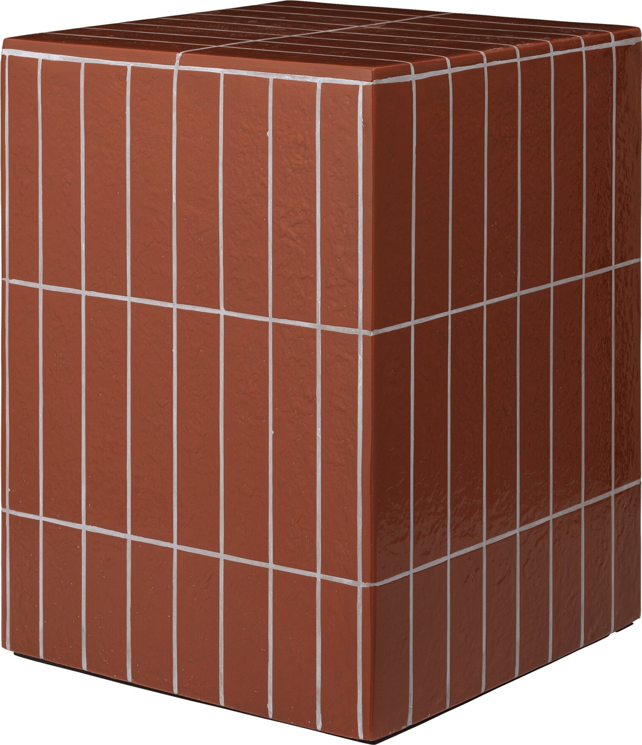 Stolik boczny Pillar 32 x 42 cm brązowy