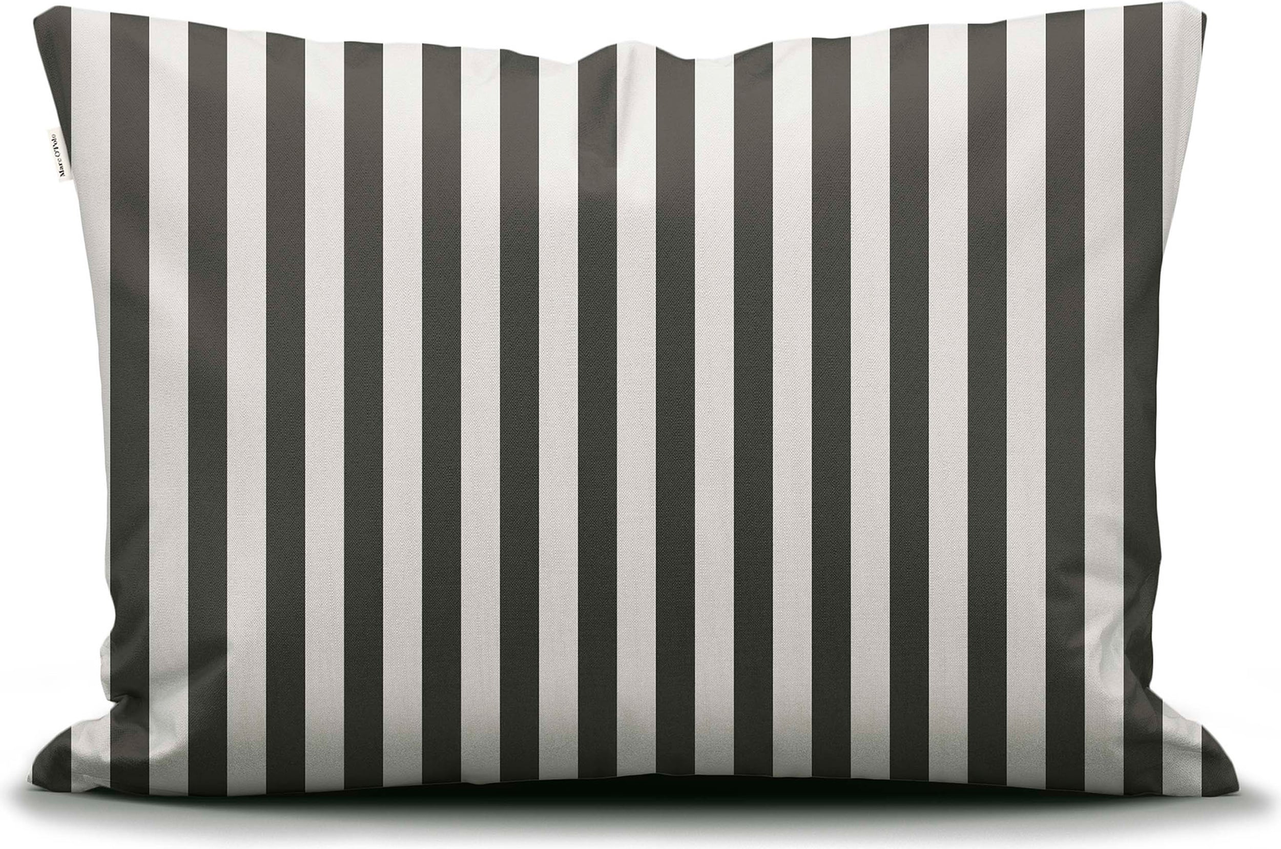 Poszewka na poduszkę Classic Stripe 40 x 80 cm antracytowo-biała zapięcie suwak