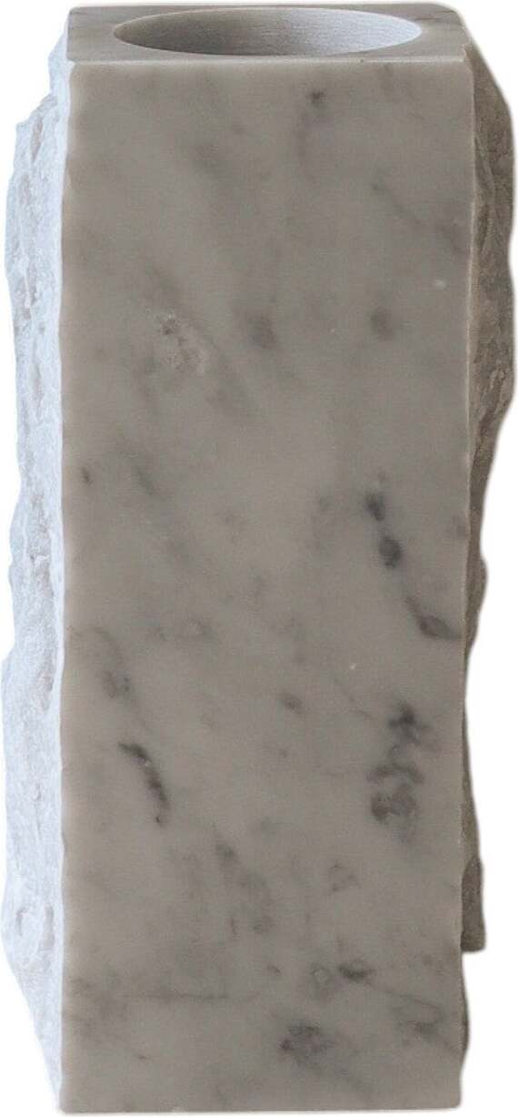 Wazon Botane Edge 30 x 11 cm biały marmur