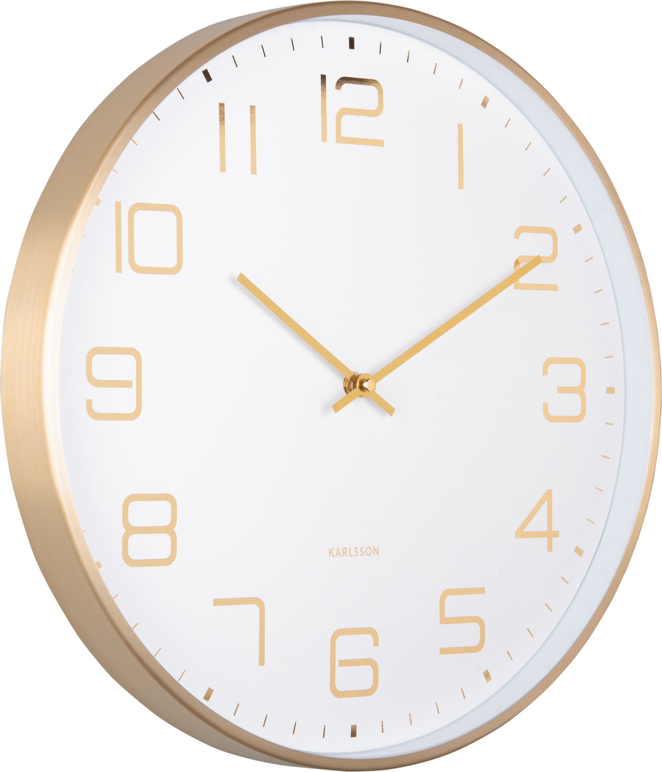 Zegar ścienny Elegance Glow biały