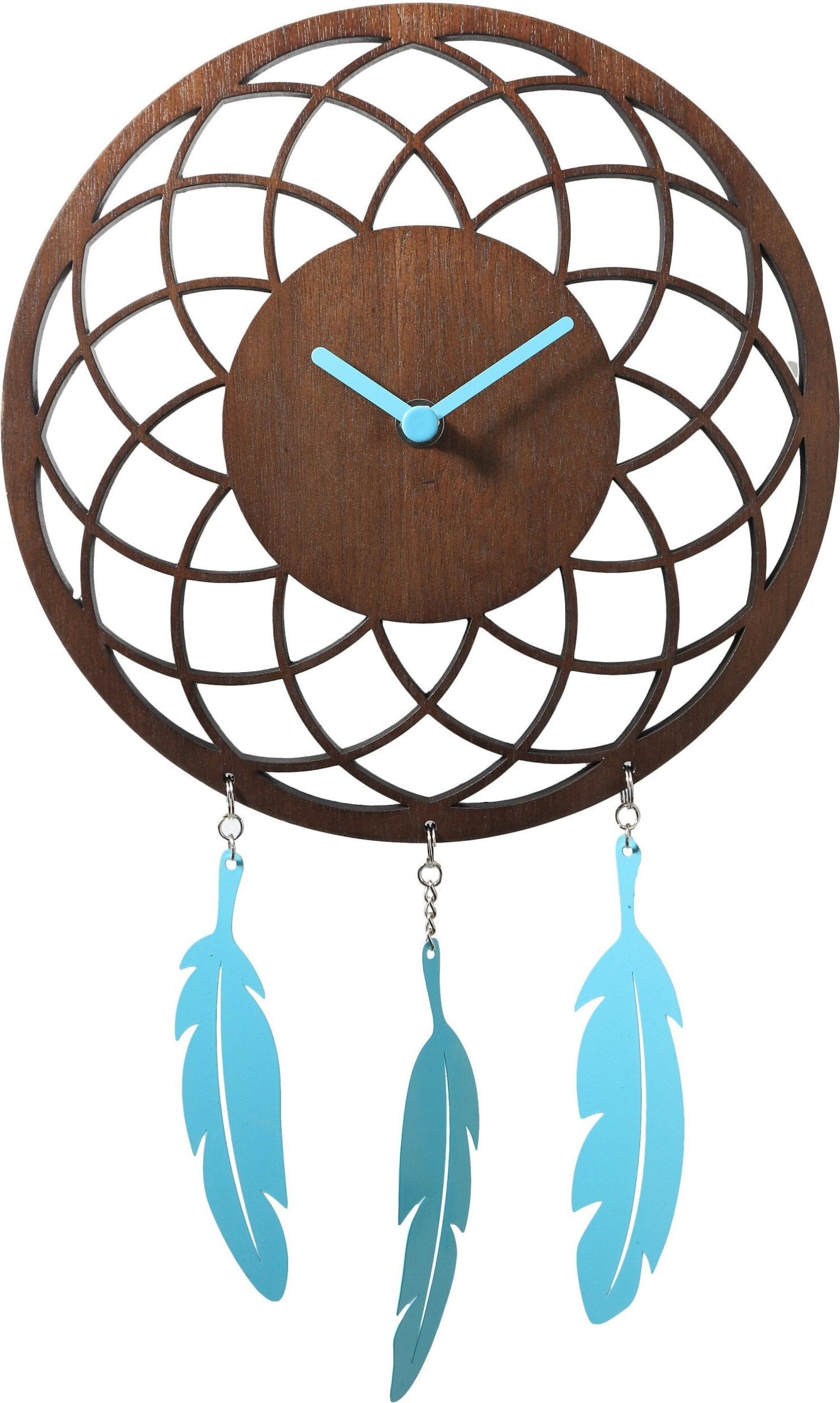 Zegar ścienny Dreamcatcher naturalne drewno