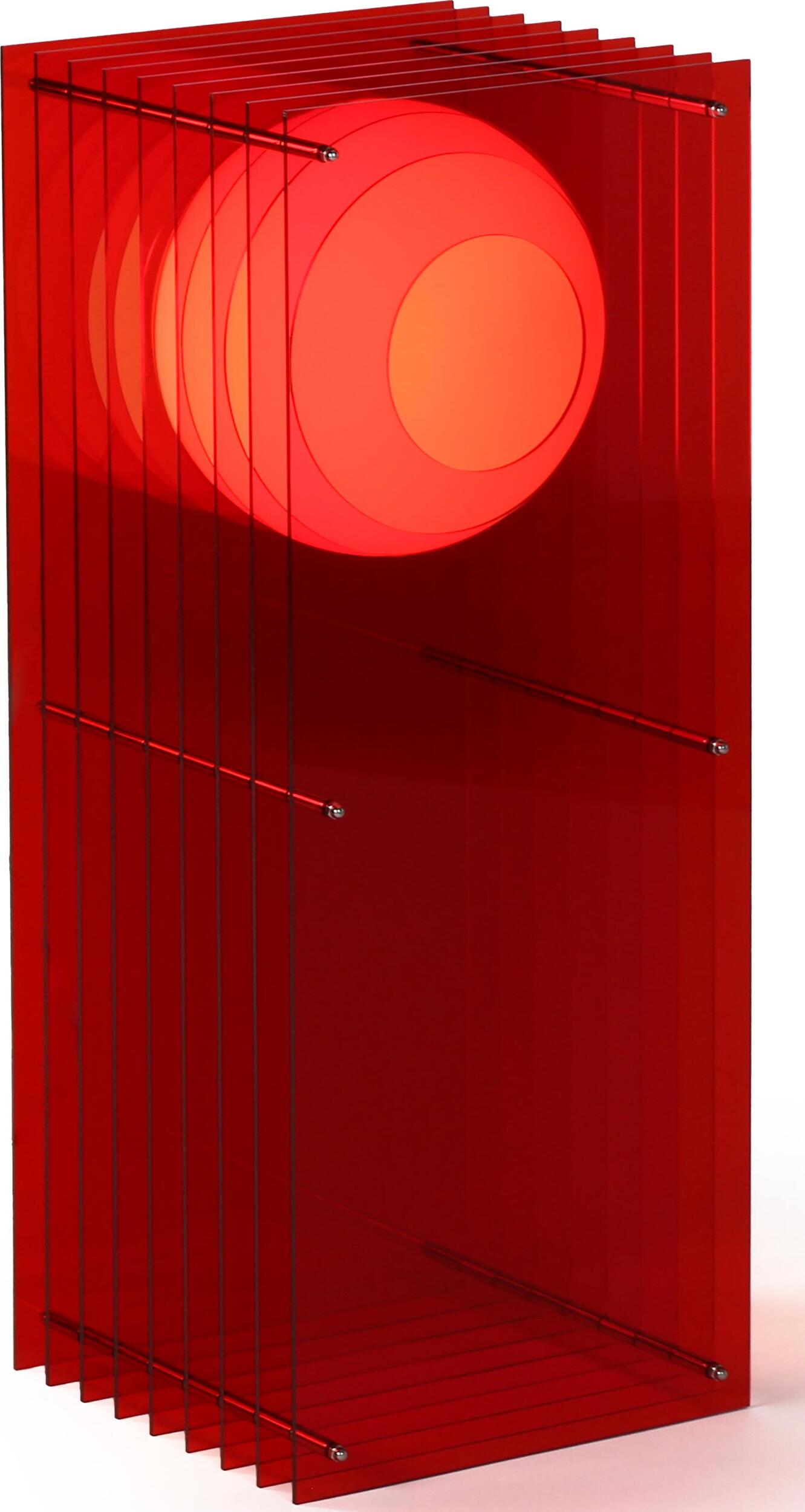 Lampa Lop Rectangle L czerwona