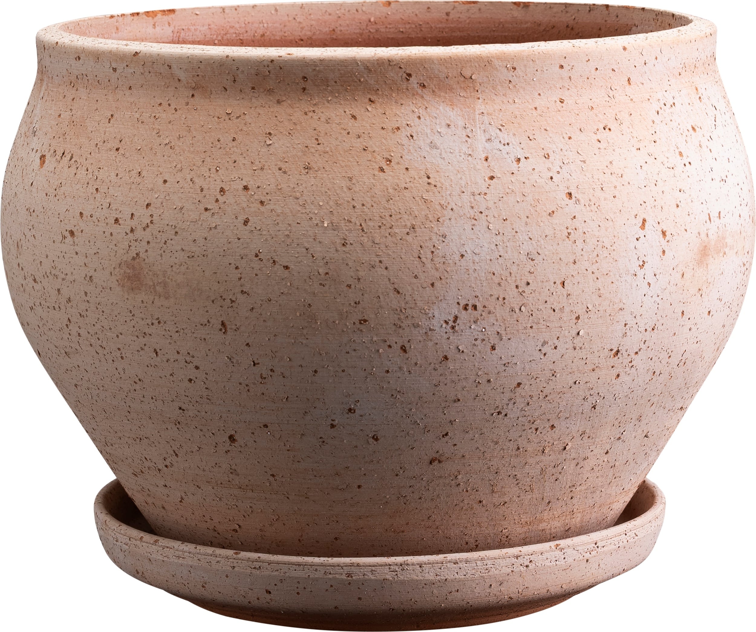 Doniczka z podstawką Delphi 24 cm różowa