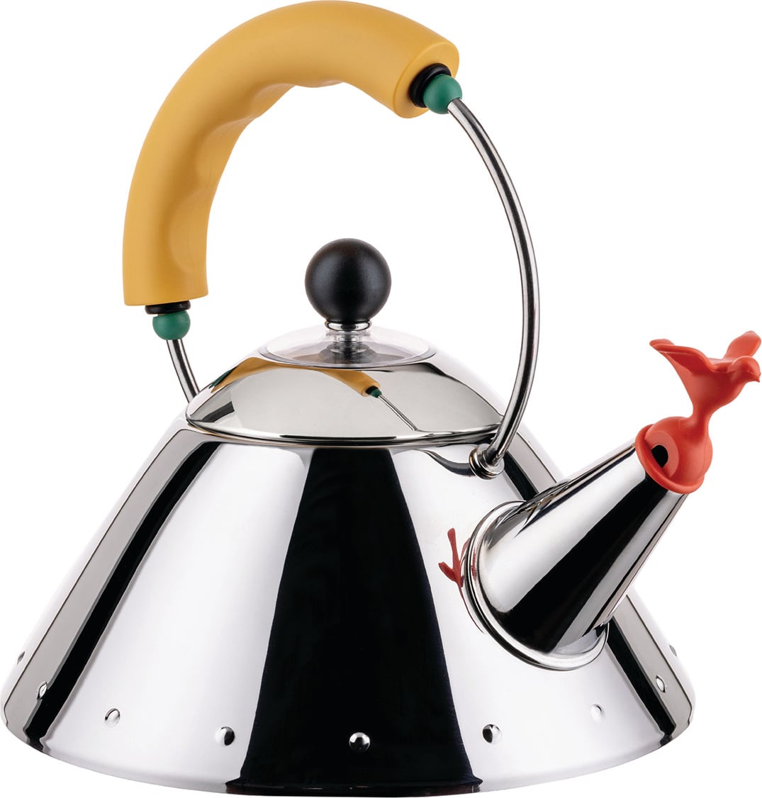 Czajnik z gwizdkiem 9093 Alessi 1 l żółta rączka