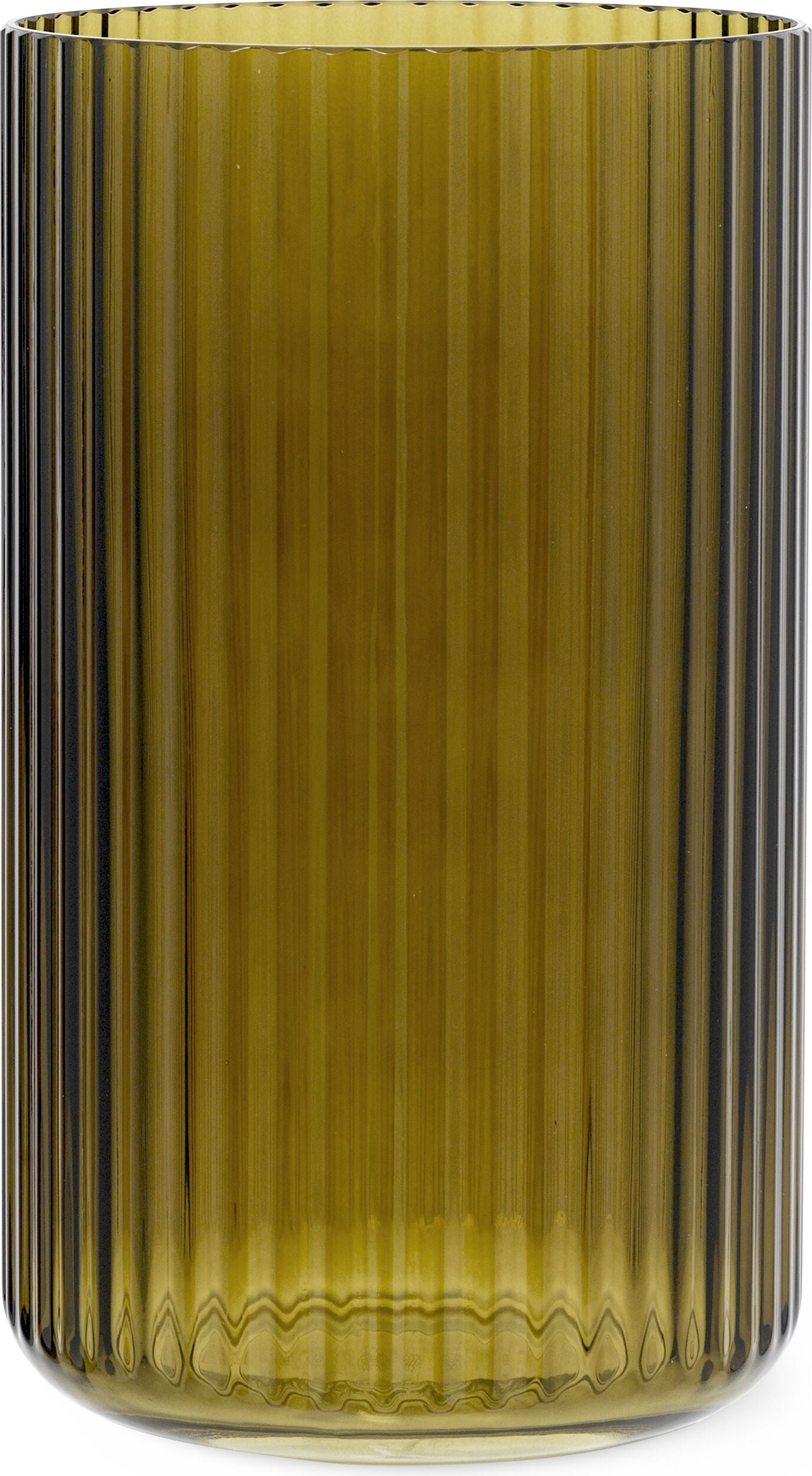 Wazon Lyngby 20 5 cm oliwkowy szklany