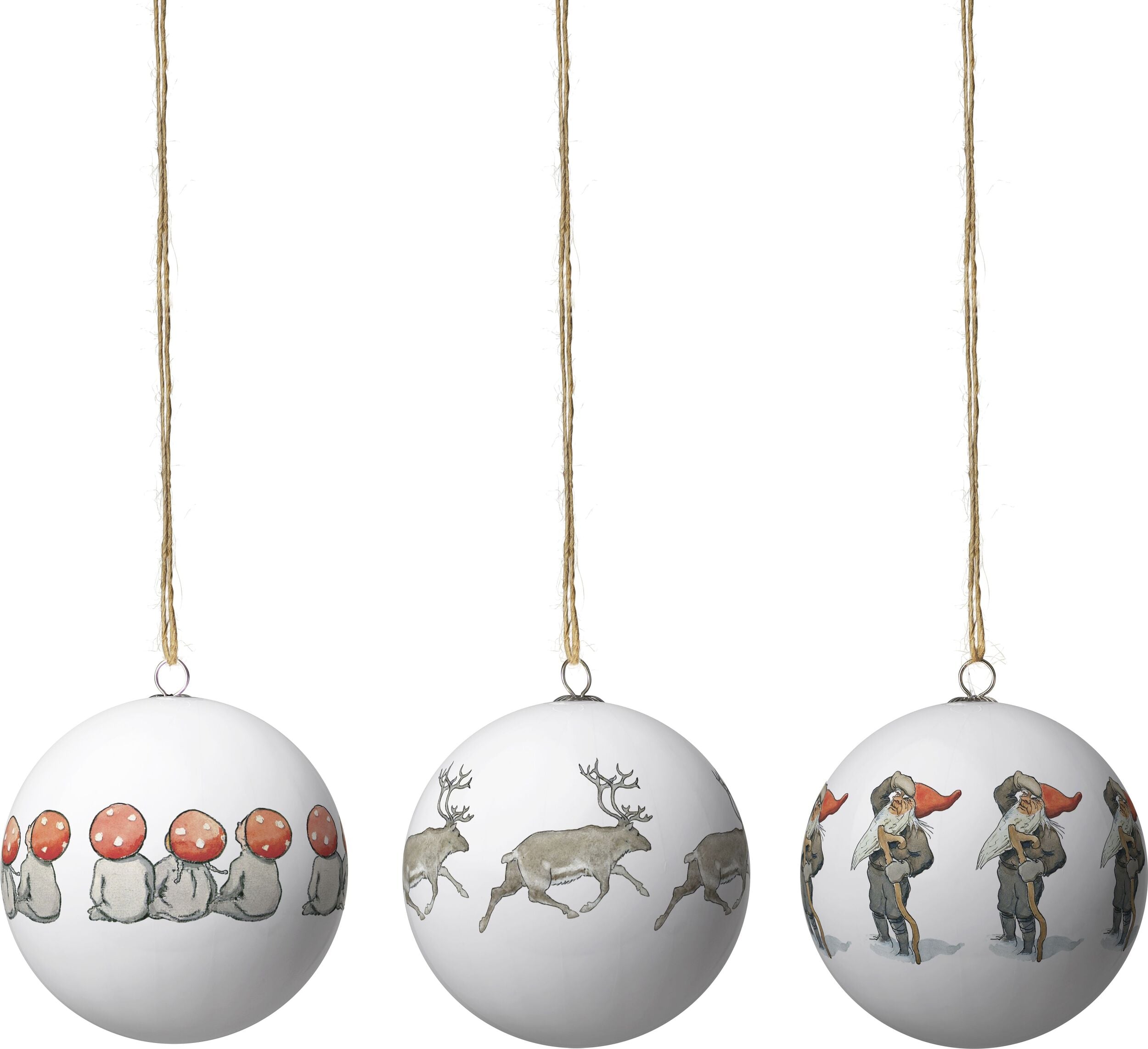 Bombki Elsa Beskow Children of the Forest 3 szt.
