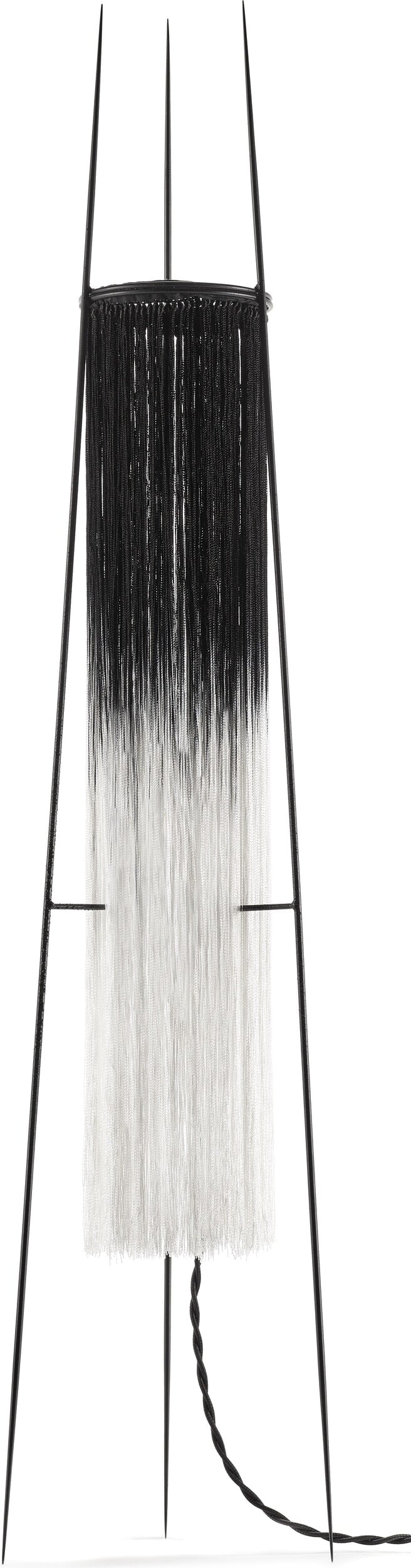 Lampa podłogowa Kiki 85 cm czarno-biała