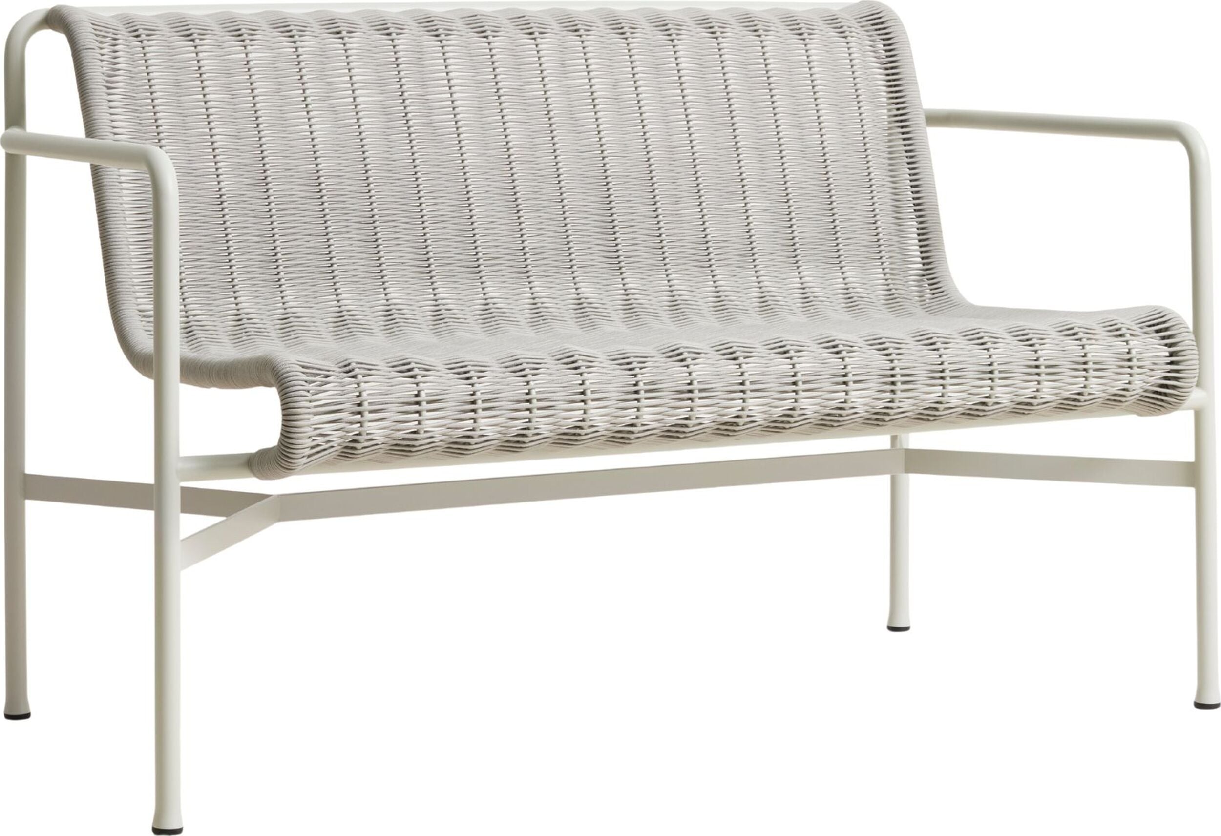 Ławka ogrodowa Palissade Cord 128 cm szara