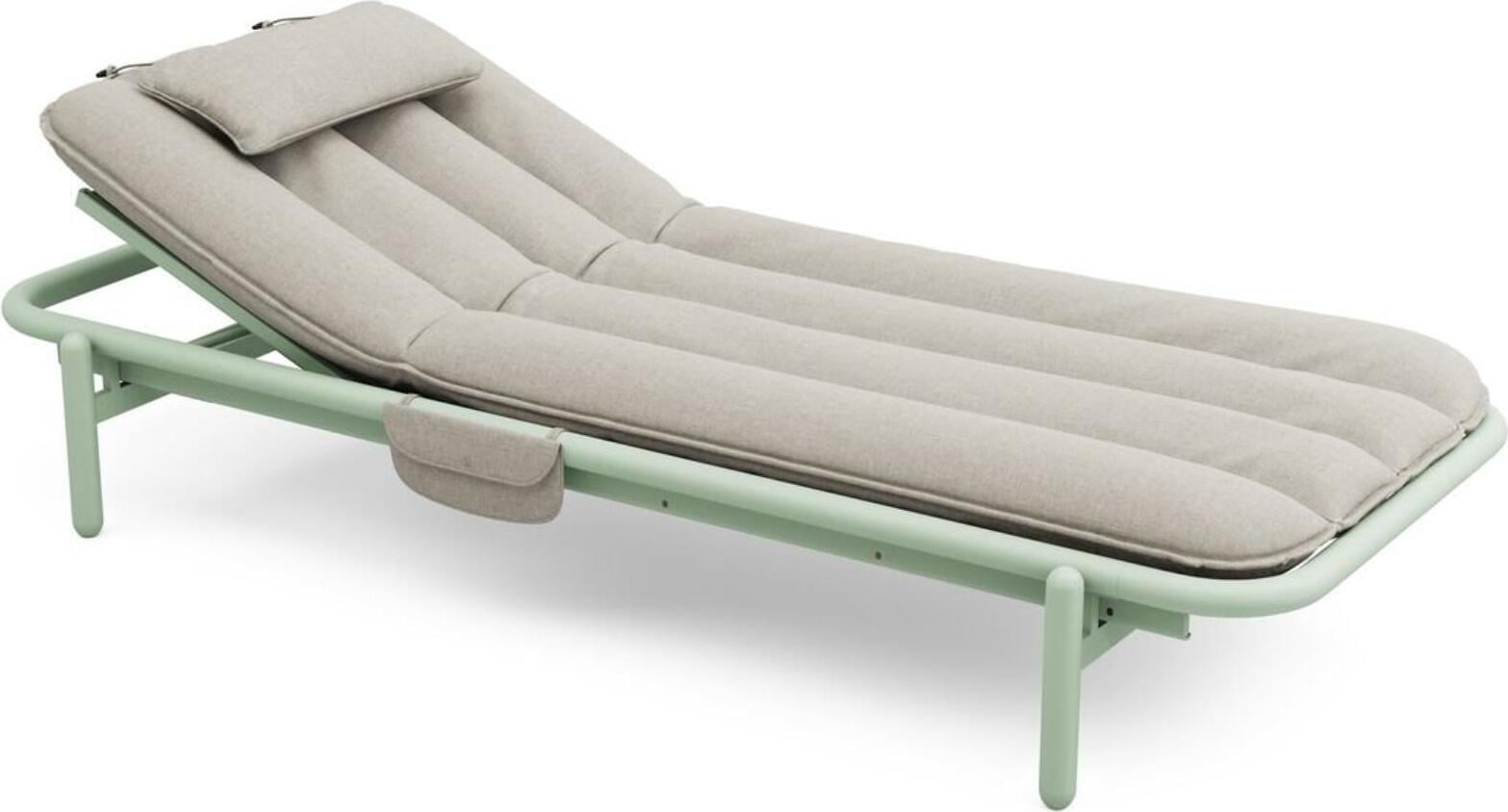 Leżanka ogrodowa Sunbun Mist Green szara