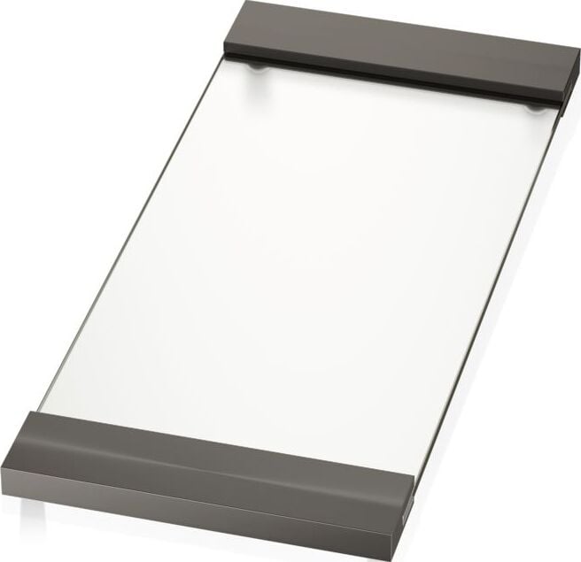 Taca łazienkowa Corner 17 x 37 cm ciemny metal mat