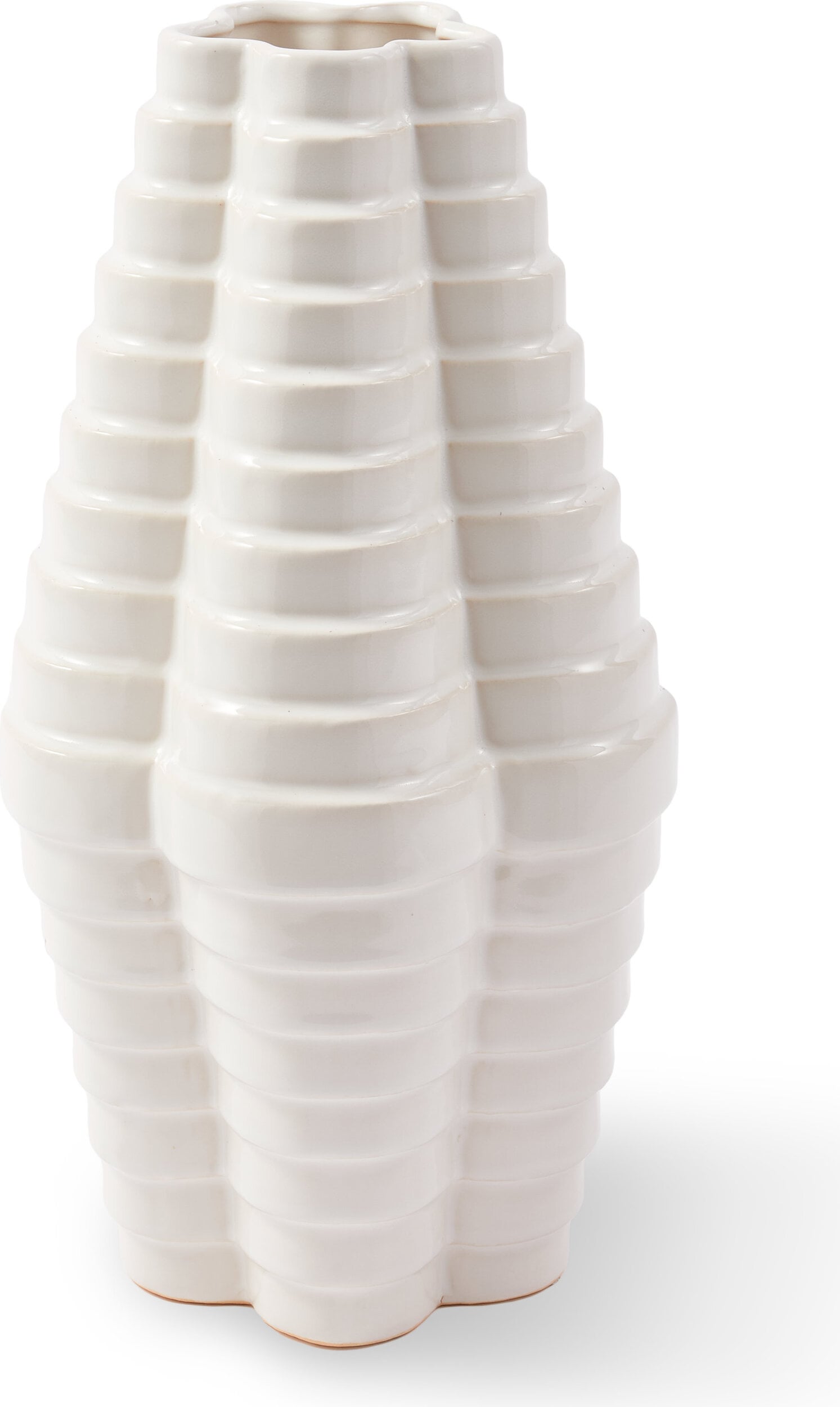 Wazon Mille-Feuille 44 cm biały