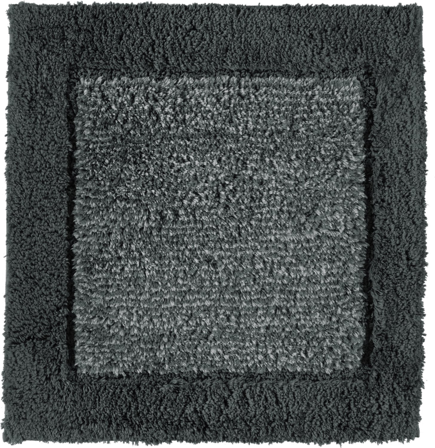 Dywanik łazienkowy Two-Tone 60 x 60 cm ciemnoszary