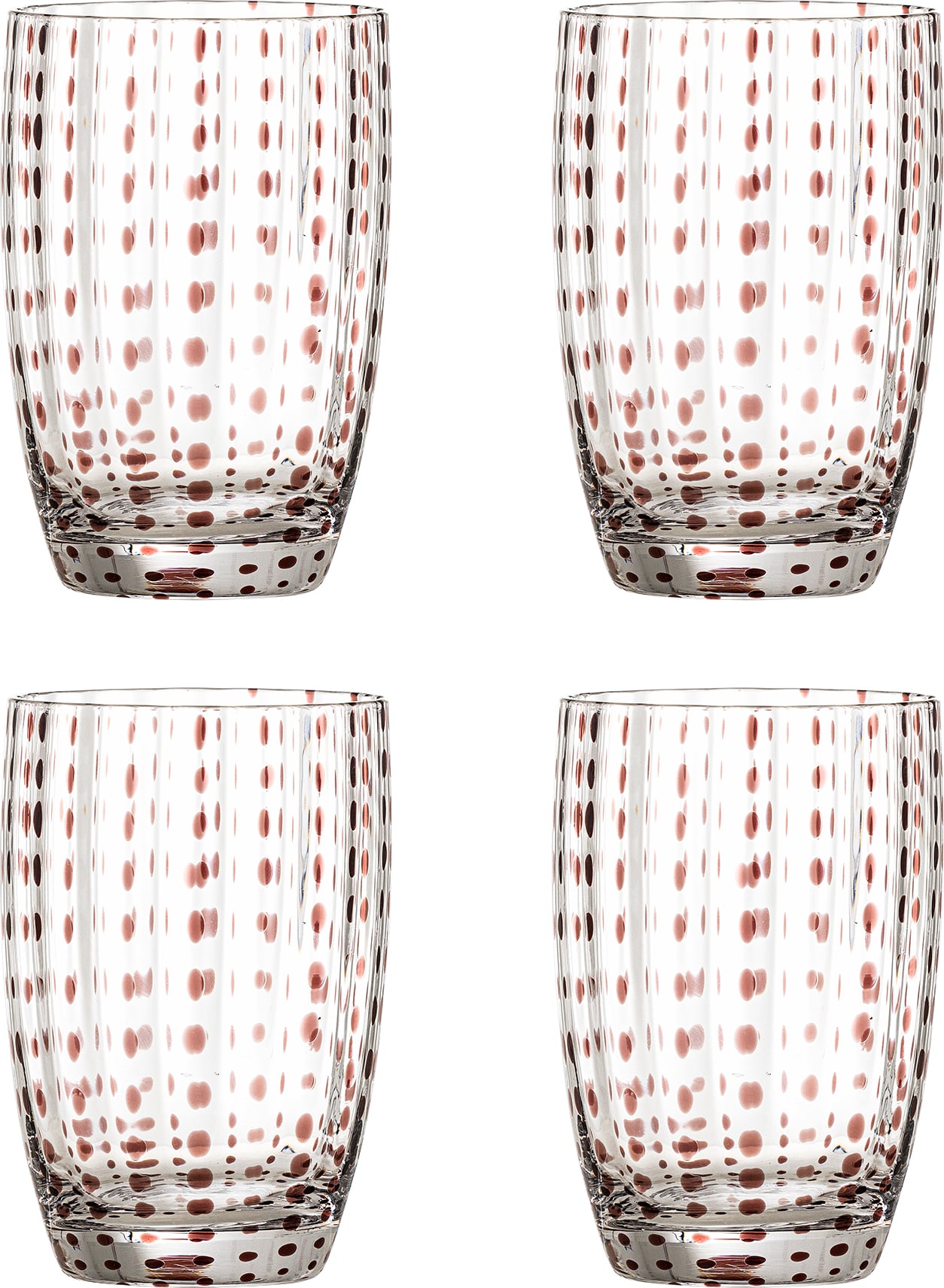 Szklanki Brinley 350 ml brązowe 4 szt.