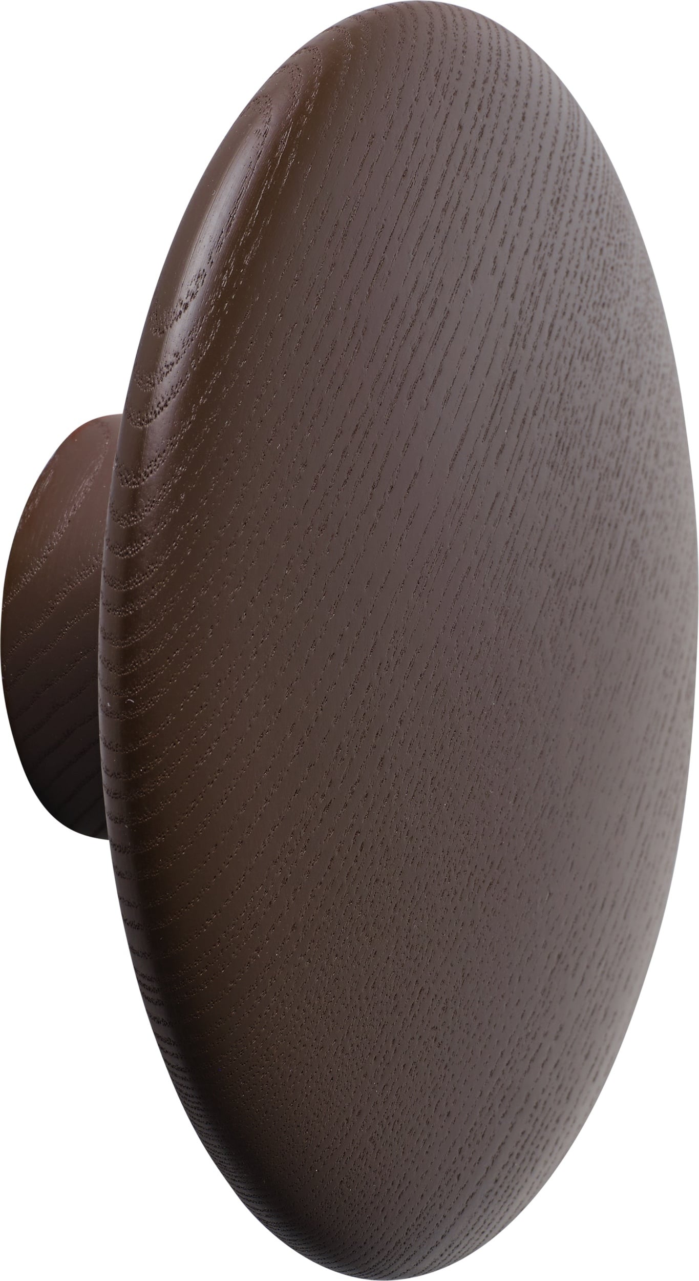 Haczyk ścienny Dots Wood 13 cm brązowy