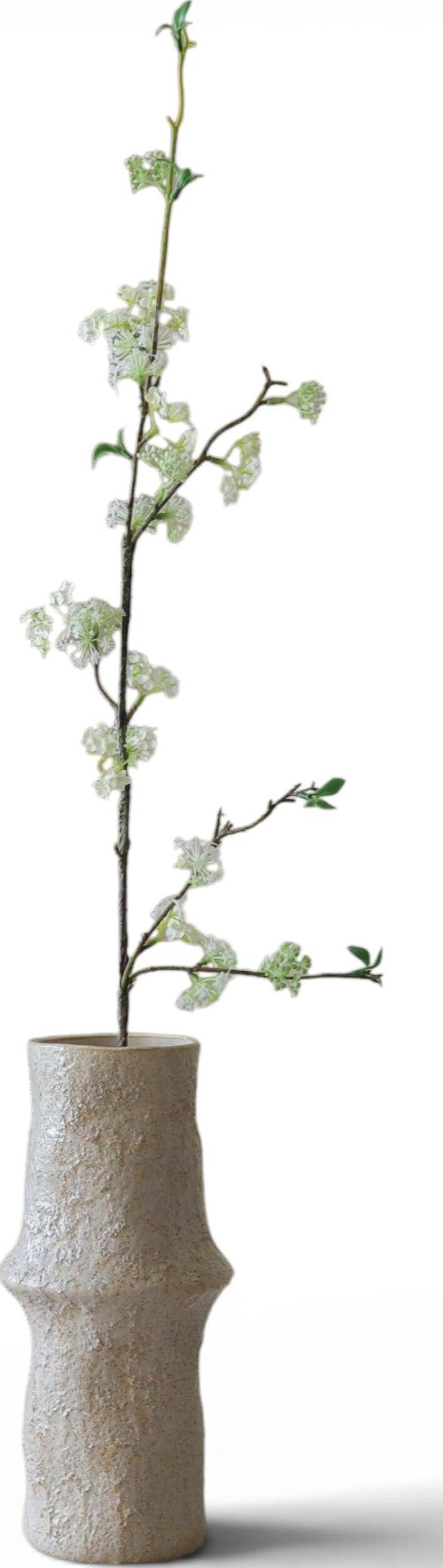 Gałązka sztuczna Botane wierzba 104 cm biała ośnieżona
