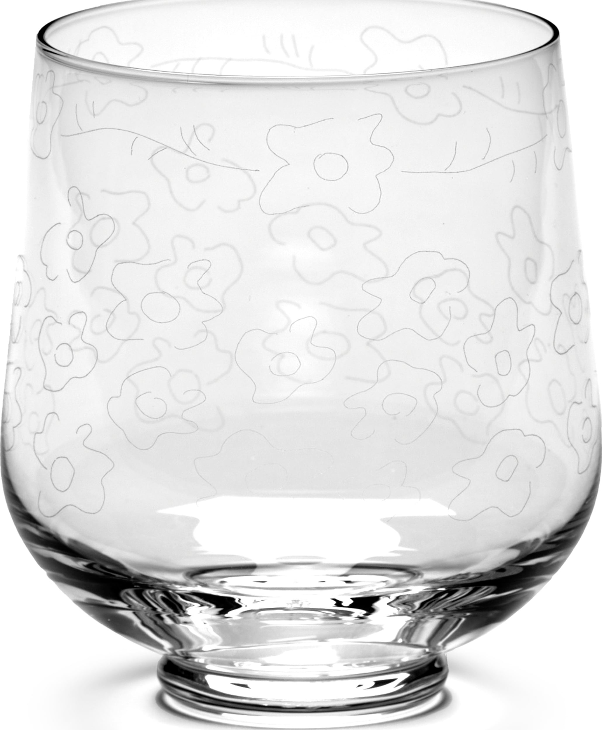 Szklanki Midnight Flowers 450 ml 4 szt.