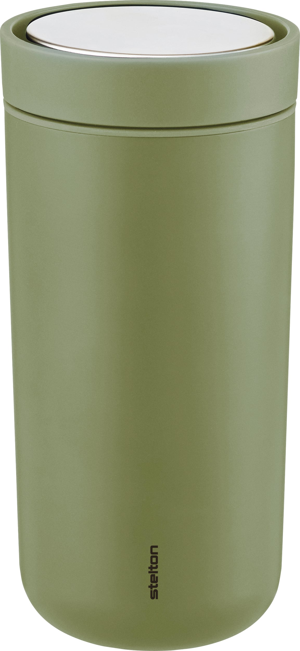 Kubek termiczny To-Go Click 400 ml oliwkowa zieleń z podwójnej stali z recyklingu