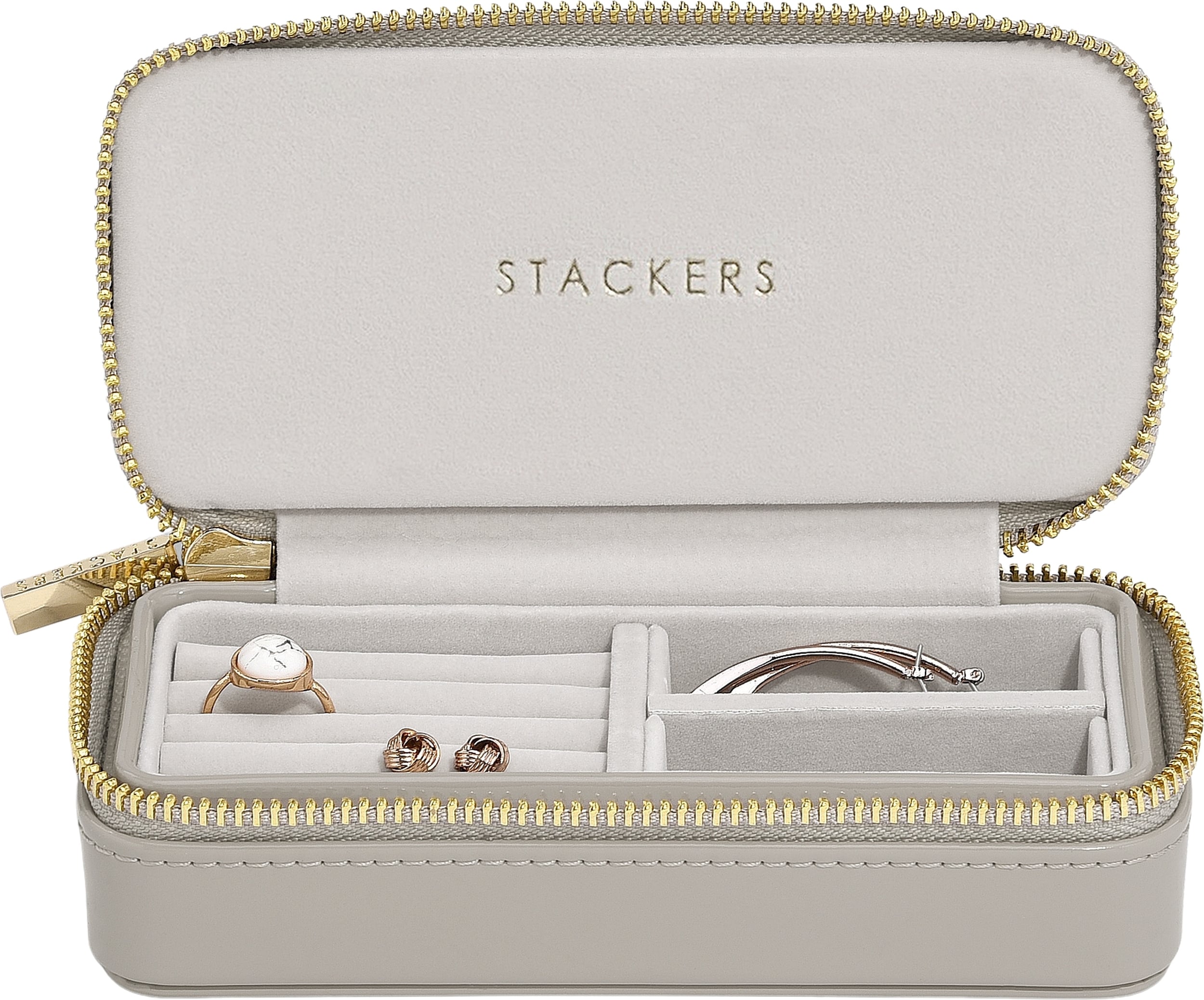 Pudełko podróżne na biżuterię Stackers Travel classic putty