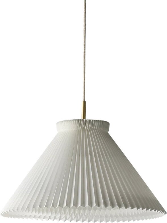 Lampa wisząca Colour Pleats 30 cm biała z papierowym kloszem