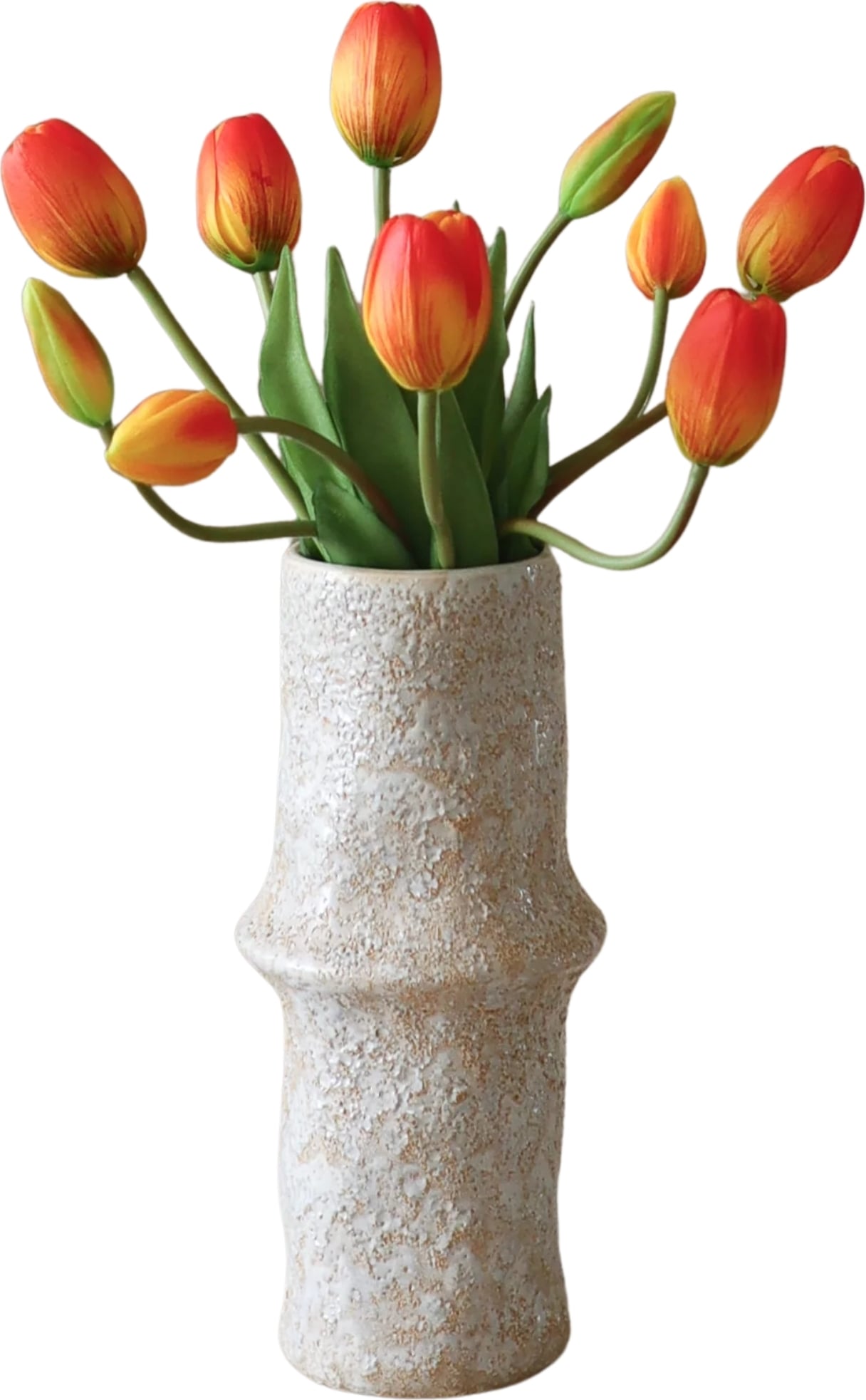 Kwiaty sztuczne bukiet Botane tulipany 35 cm pomarańczowe