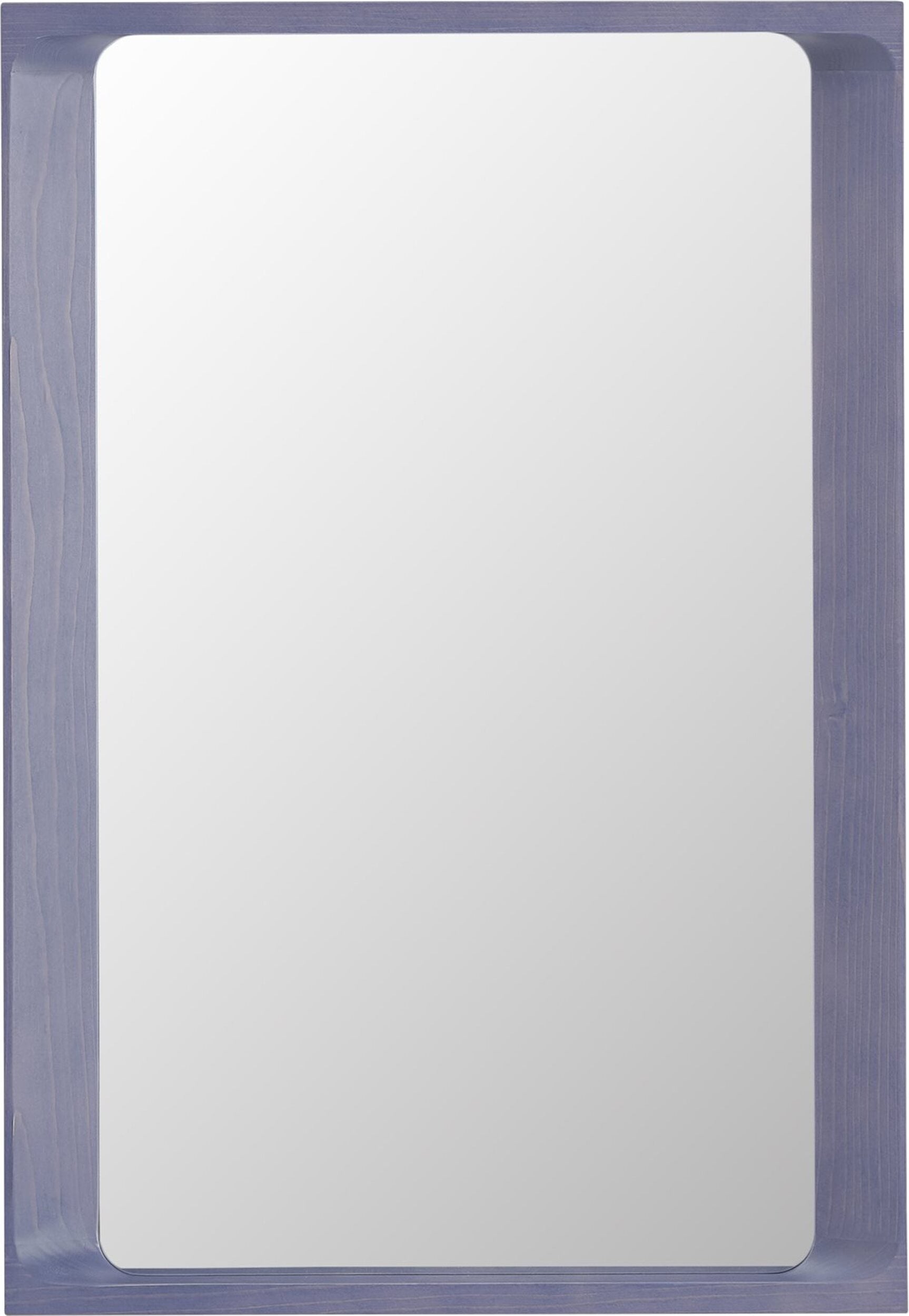 Lustro ścienne Arced 80 cm liliowe