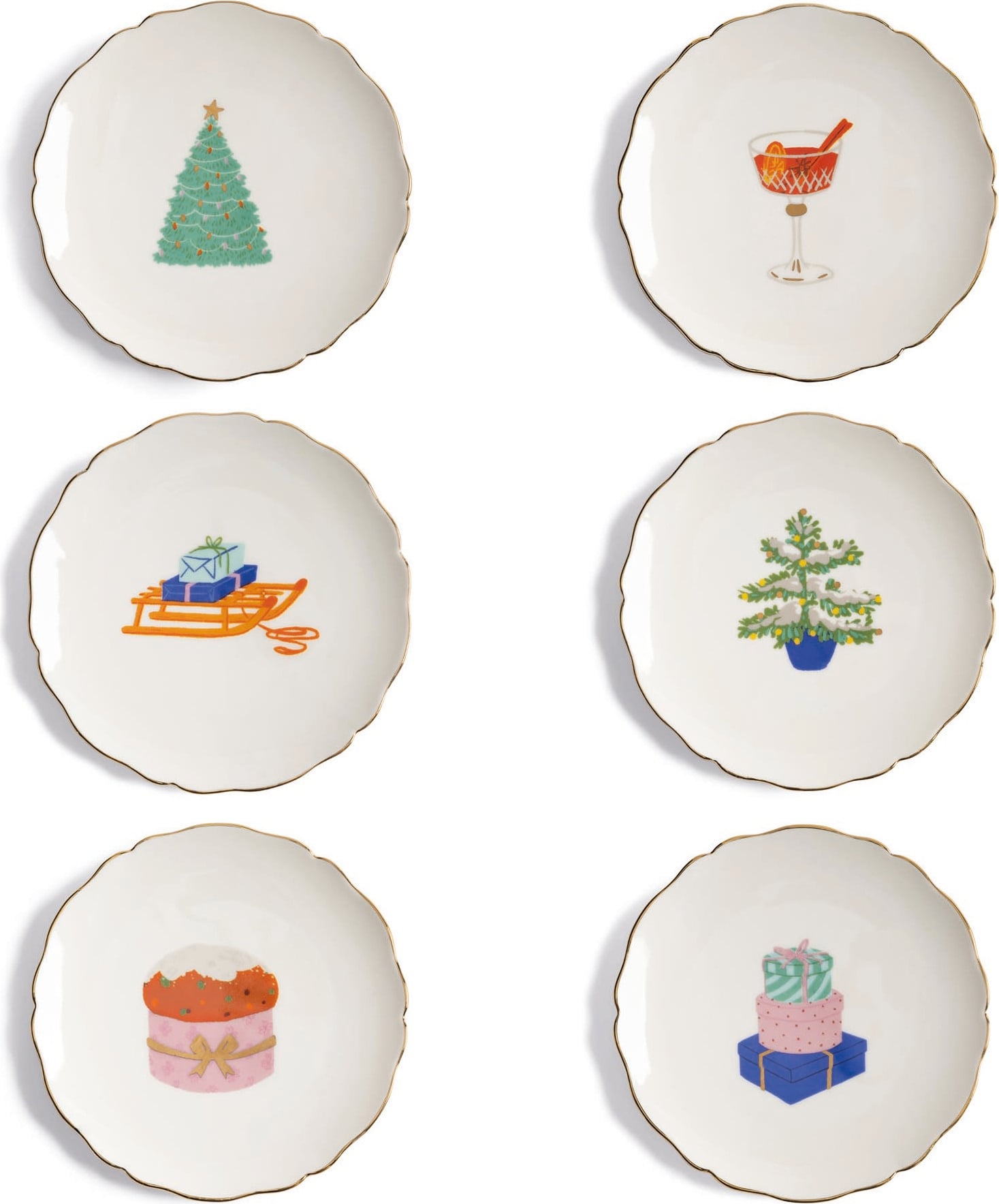 Talerzyki deserowe Feast 13 cm 6 szt.