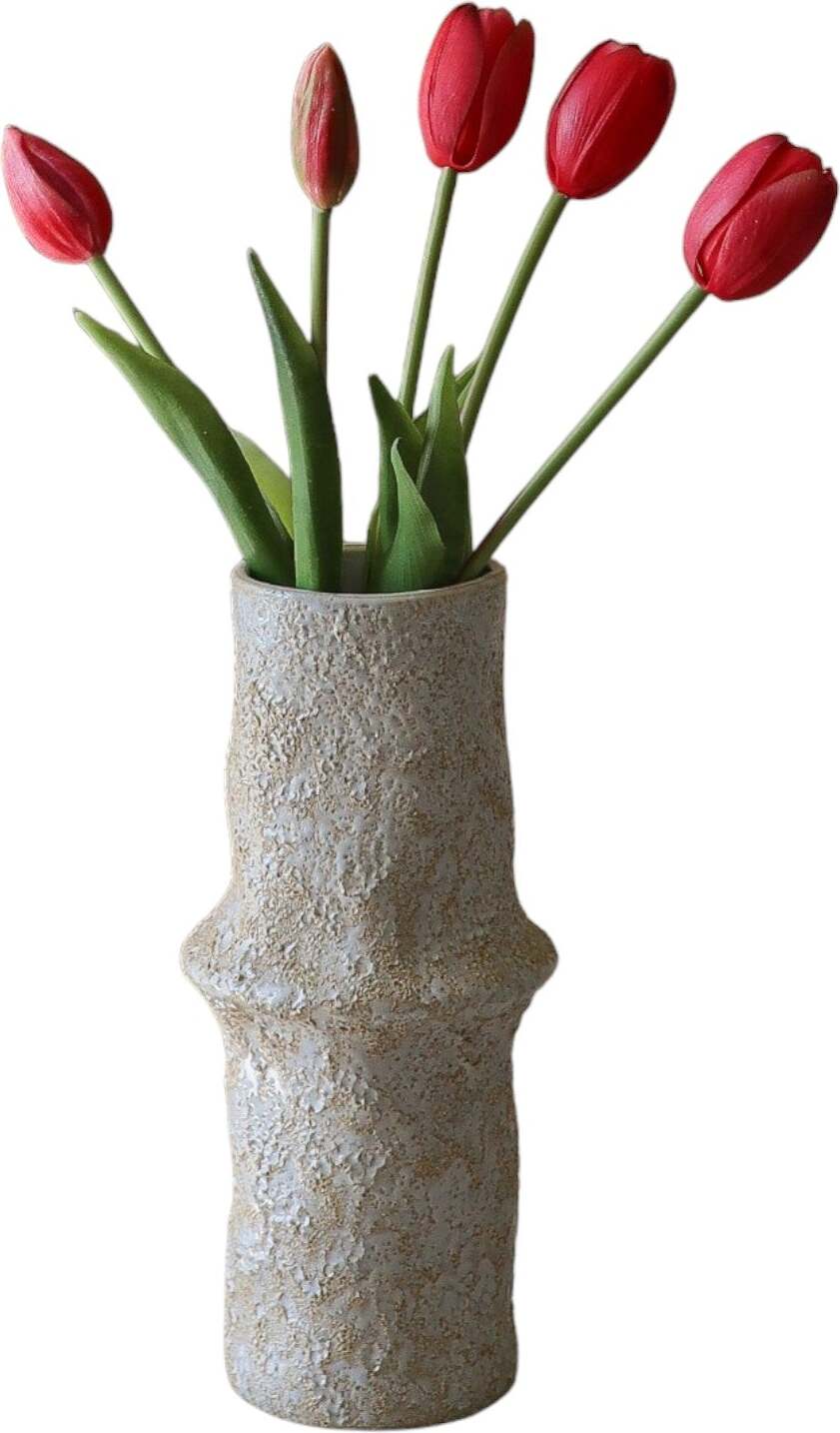 Kwiaty sztuczne bukiet Botane tulipany 39 cm jasnoczerwone 5 szt.