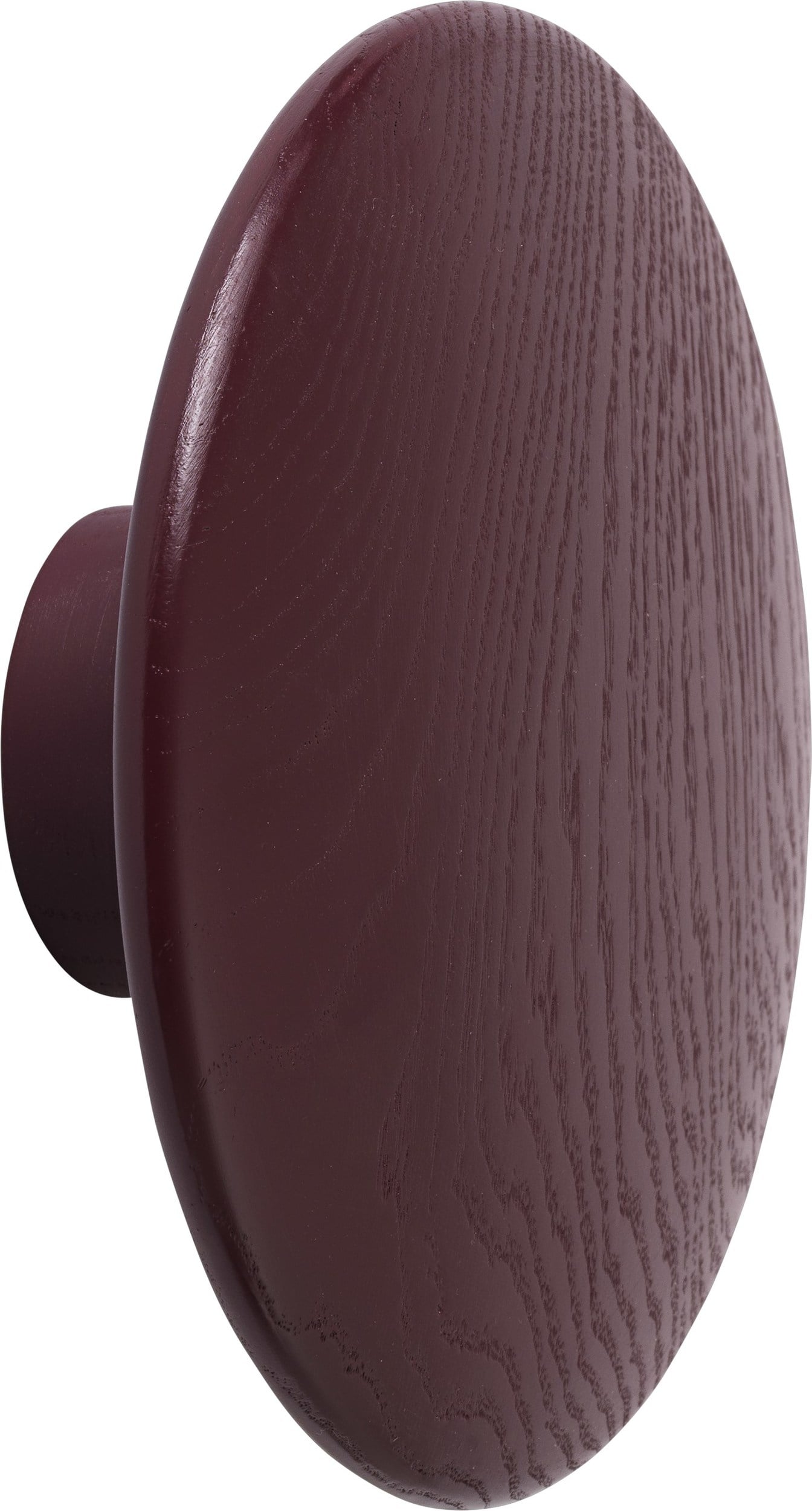Haczyk ścienny Dots Wood 17 cm burgundowy