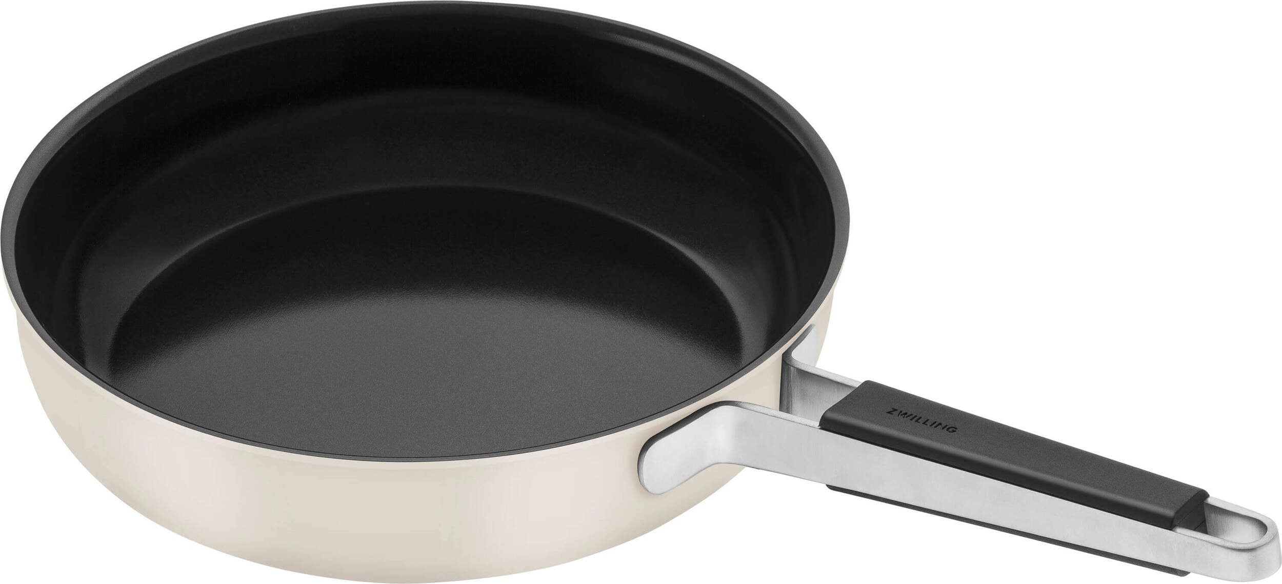 Patelnia płytka Pure 28 cm kremowa