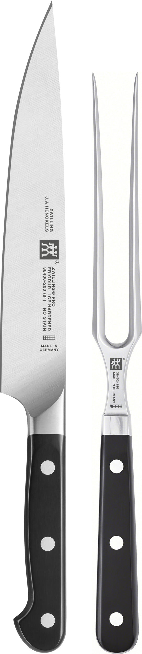 Nóż i widelec do mięs Zwilling Pro 2 el.
