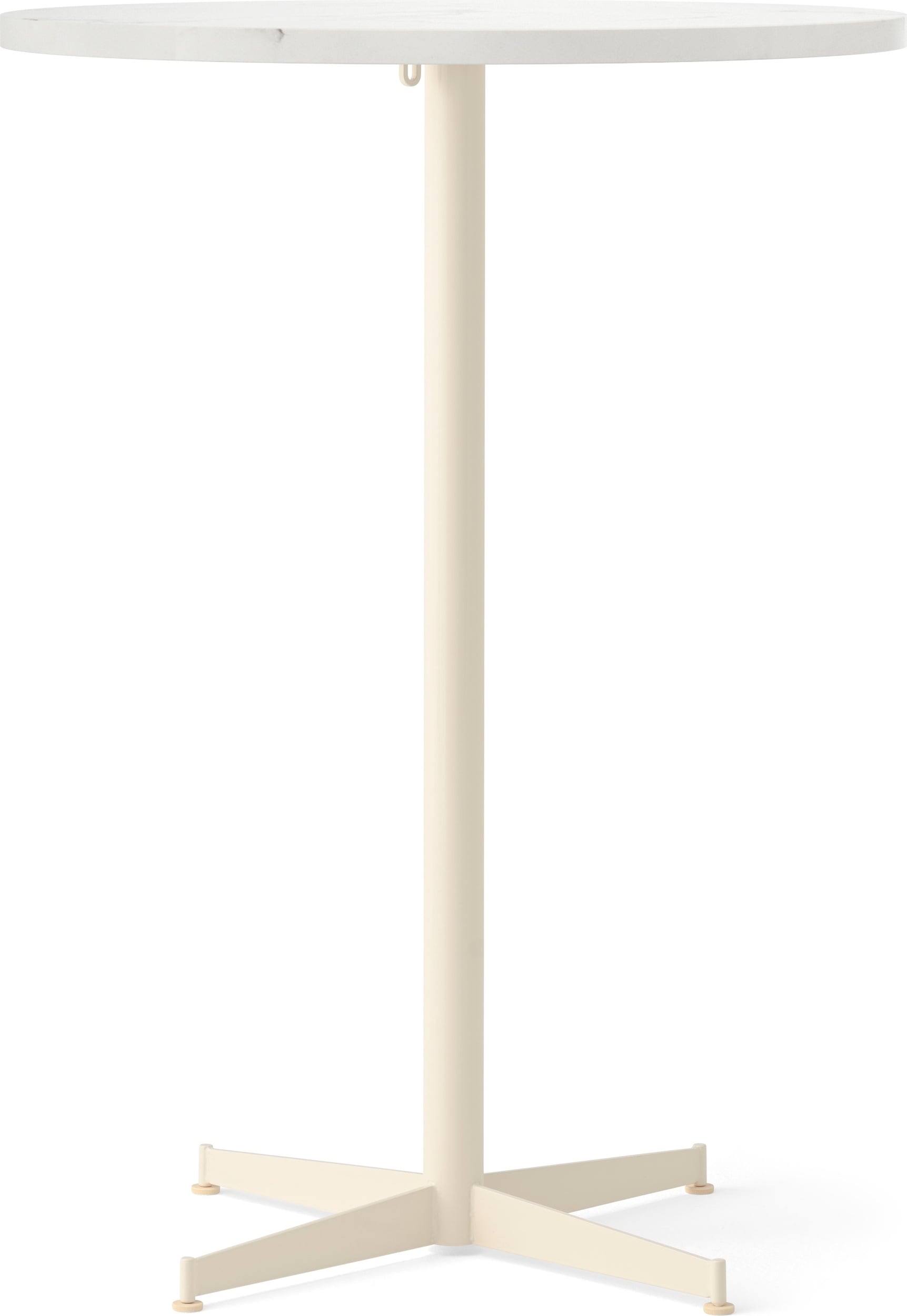 Stół barowy z kremową podstawą Nook Star Base Estremoz wysoki 80 cm