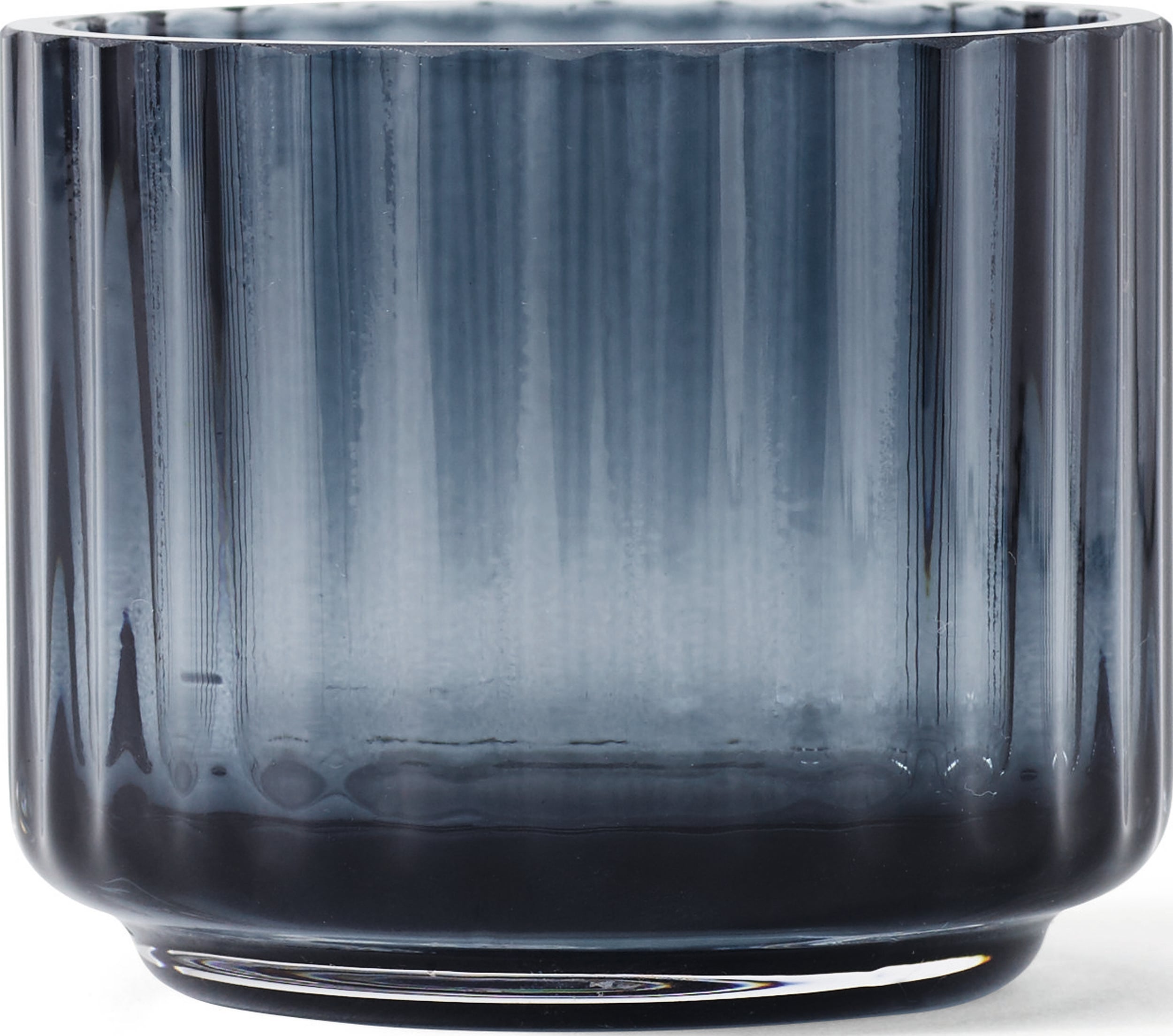 Świecznik szklany Lyngby Midnight Blue