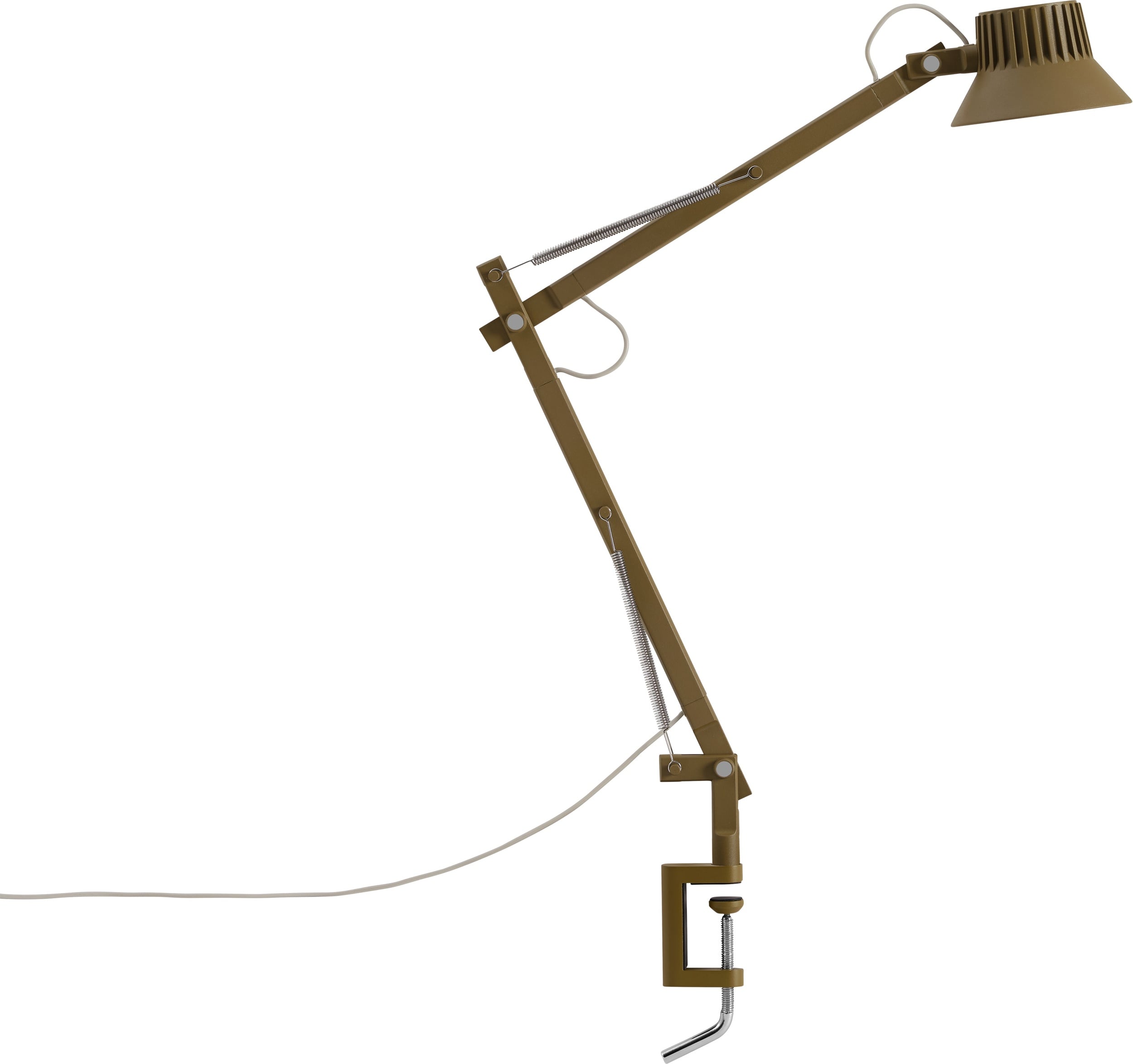 Lampa stołowa Dedicate S2 brązowozielona z klamrą