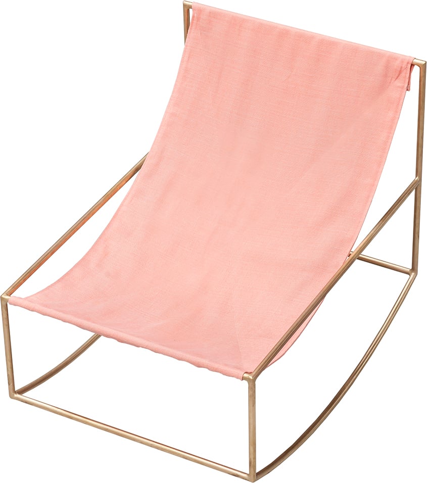 Leżak ogrodowy Valerie Objects 81 cm różowo-złoty
