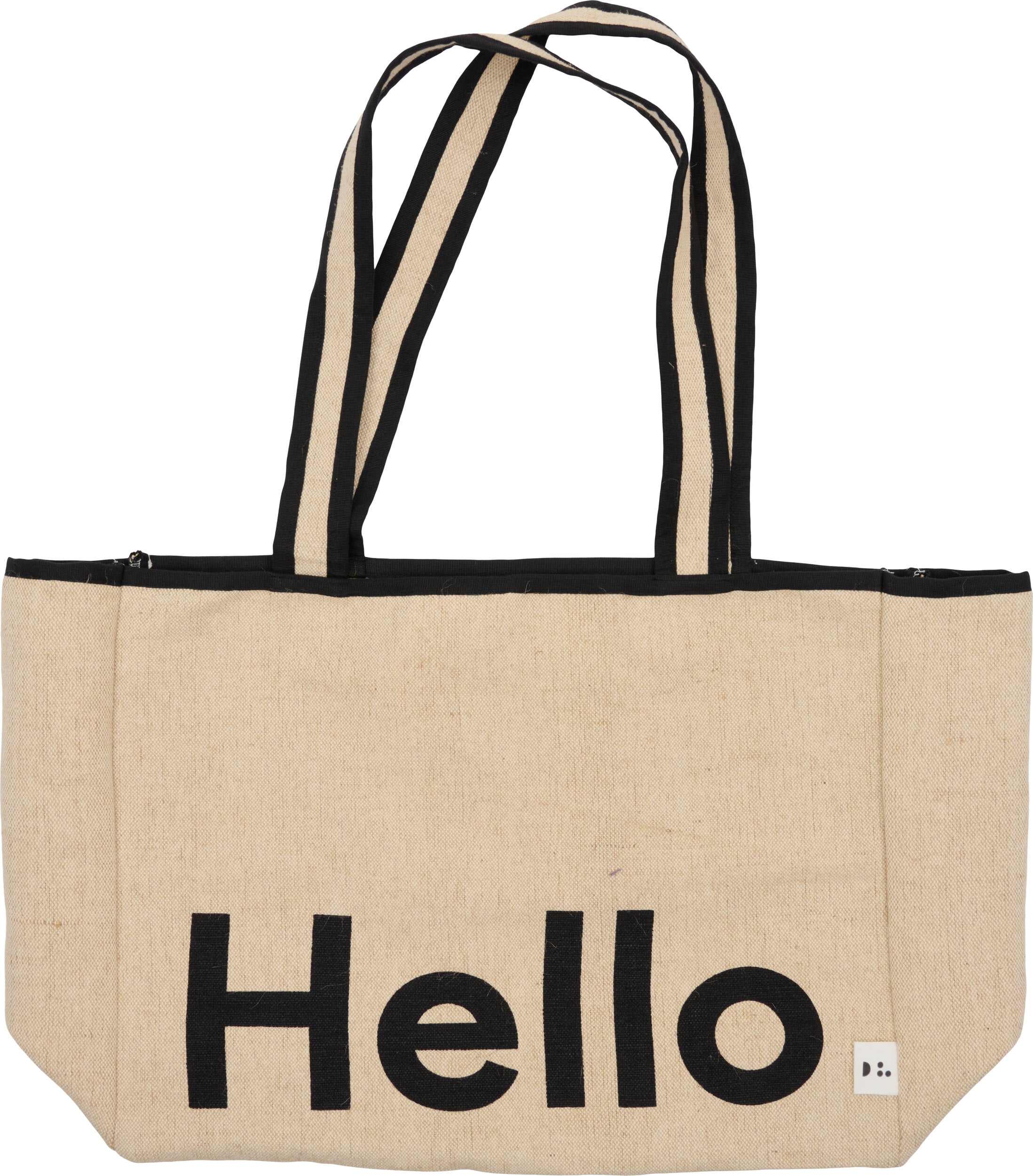 Torba uniwersalna Design Letters Hello beżowo-czarna