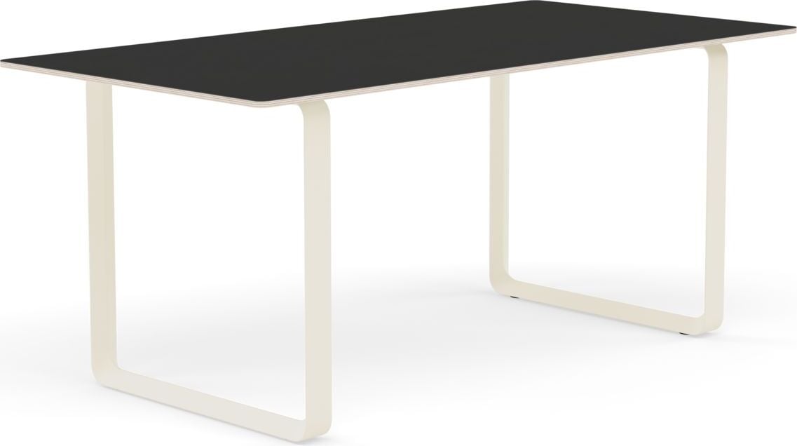 Stół Muuto 170 x 85 cm czarny nogi piaskowe