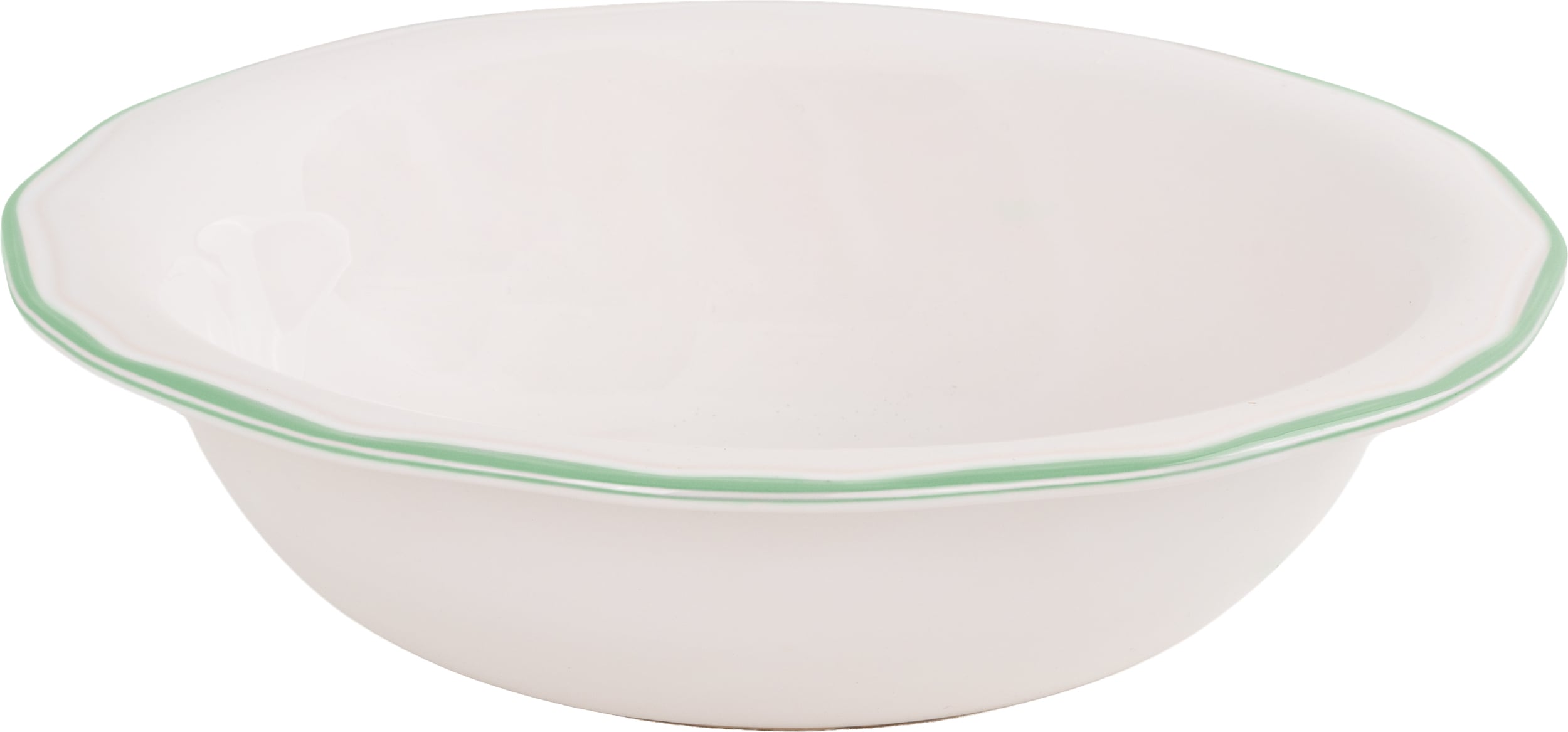 Miska do sałatek Asolo 30 cm biało-zielony