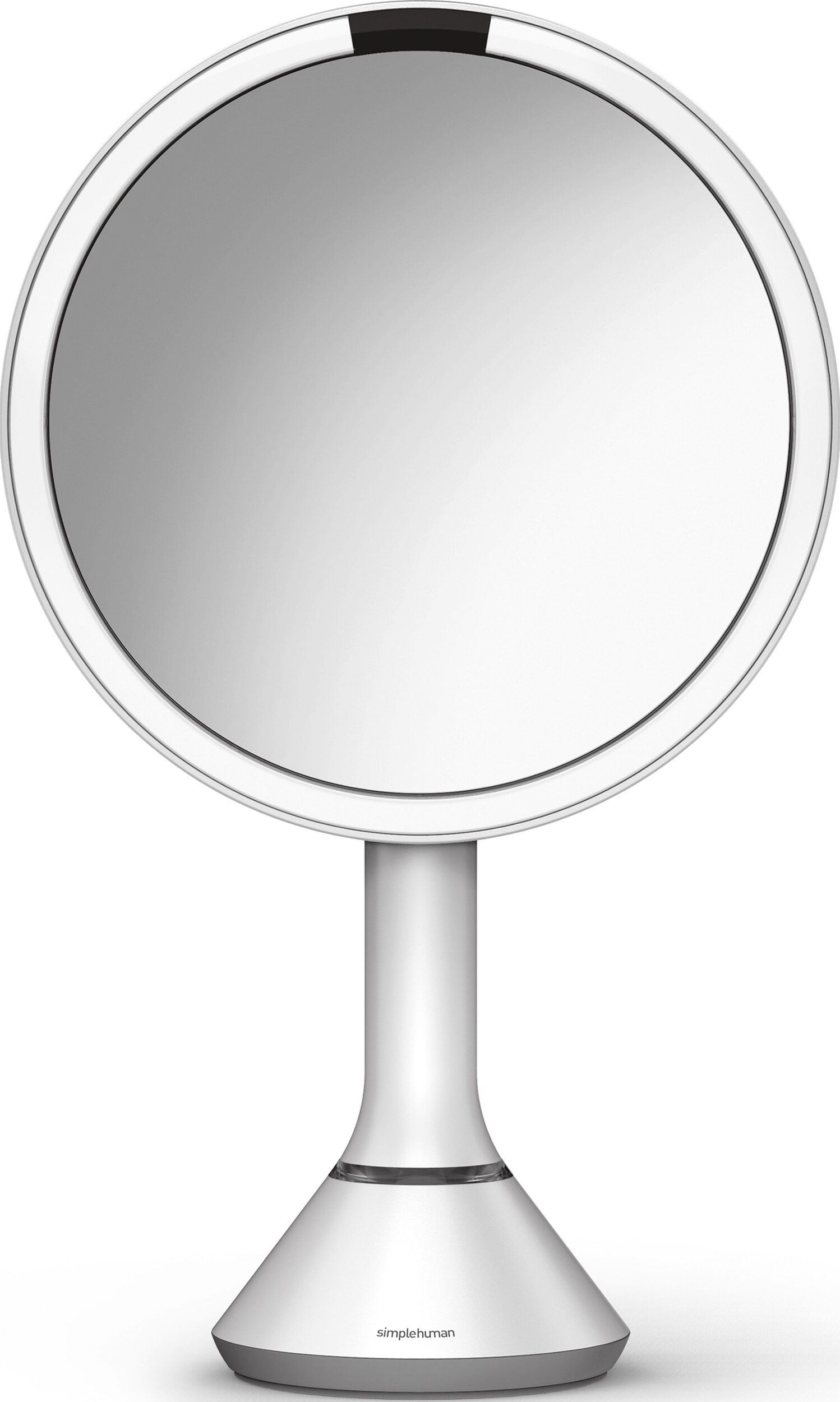 Lustro sensorowe Simplehuman 20 cm białe z kontrolą natężenia światła