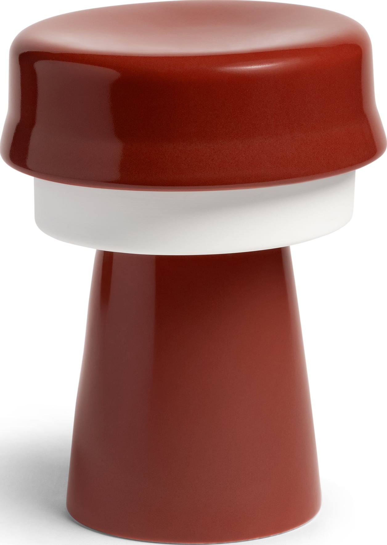 Lampa stołowa Hat bordowa