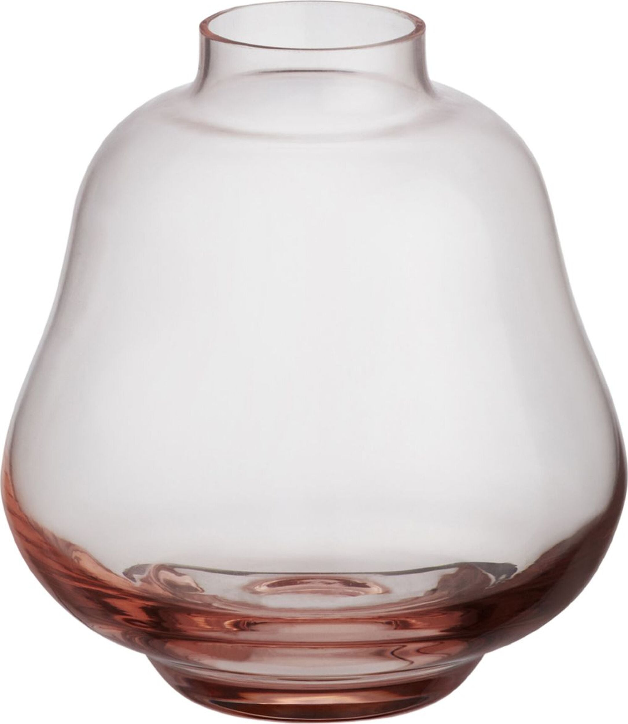 Mini wazon Kappa 8 4 cm transparentny różowy
