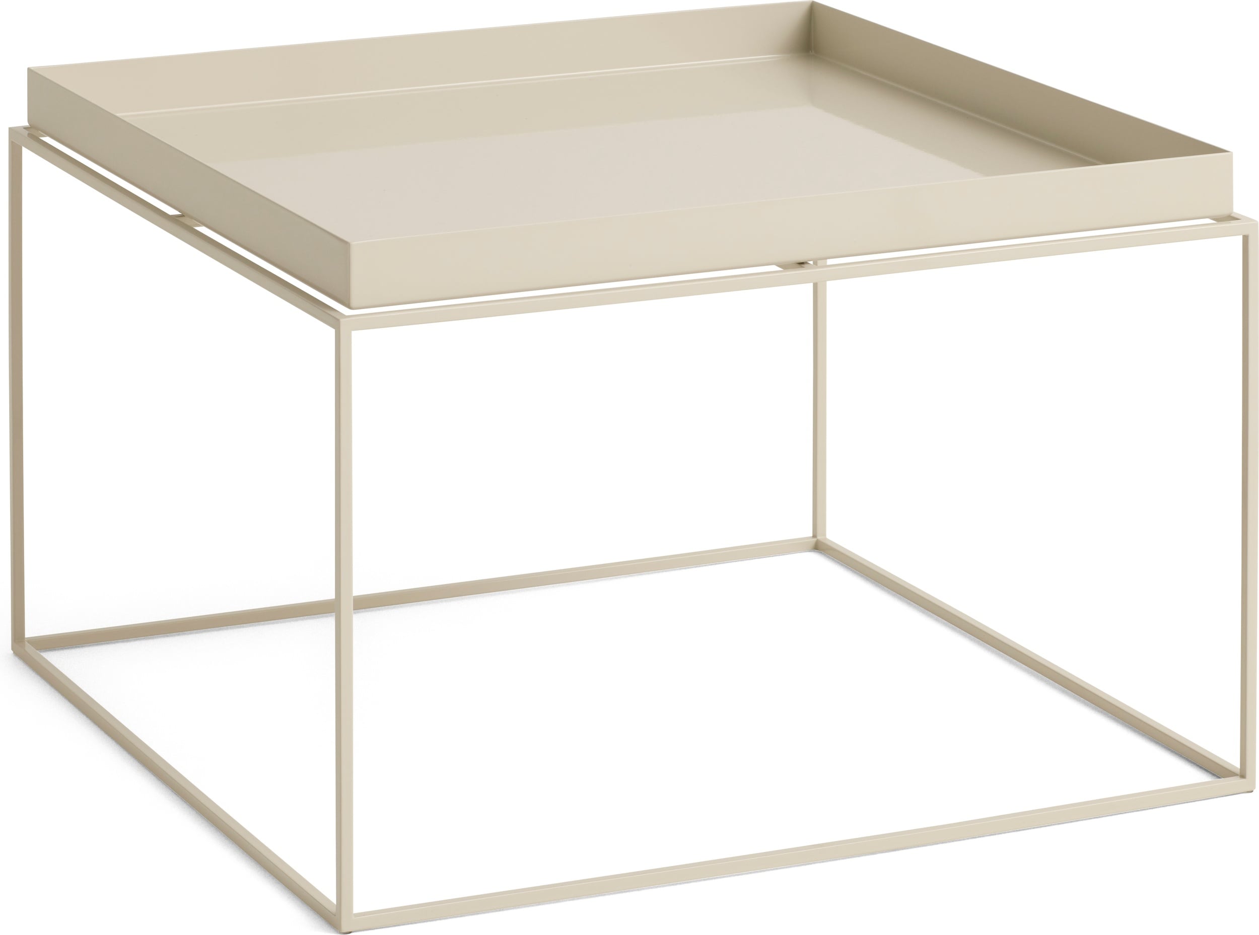 Stolik kawowy Tray 60 x 60 x 39 cm beżowy
